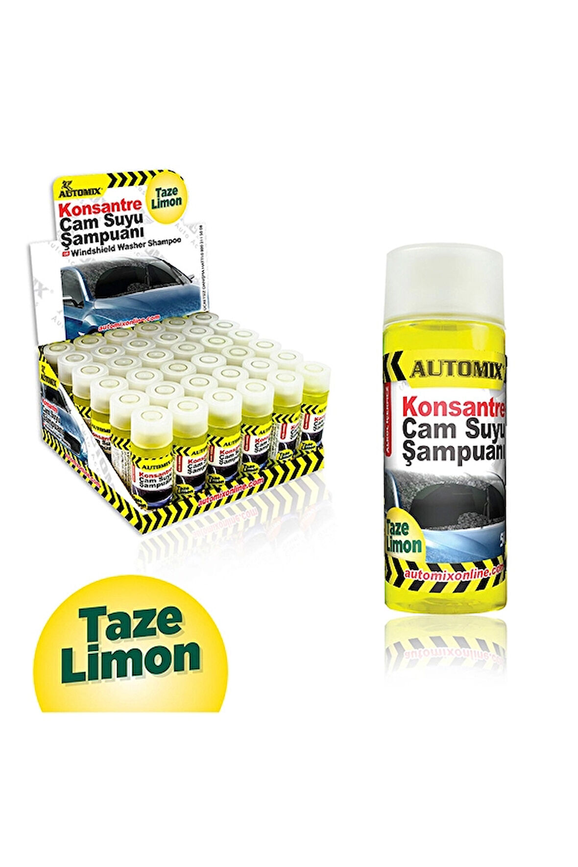 Automix Konsantre Cam Suyu Şampuanı 50 ml Limon(Adet)
