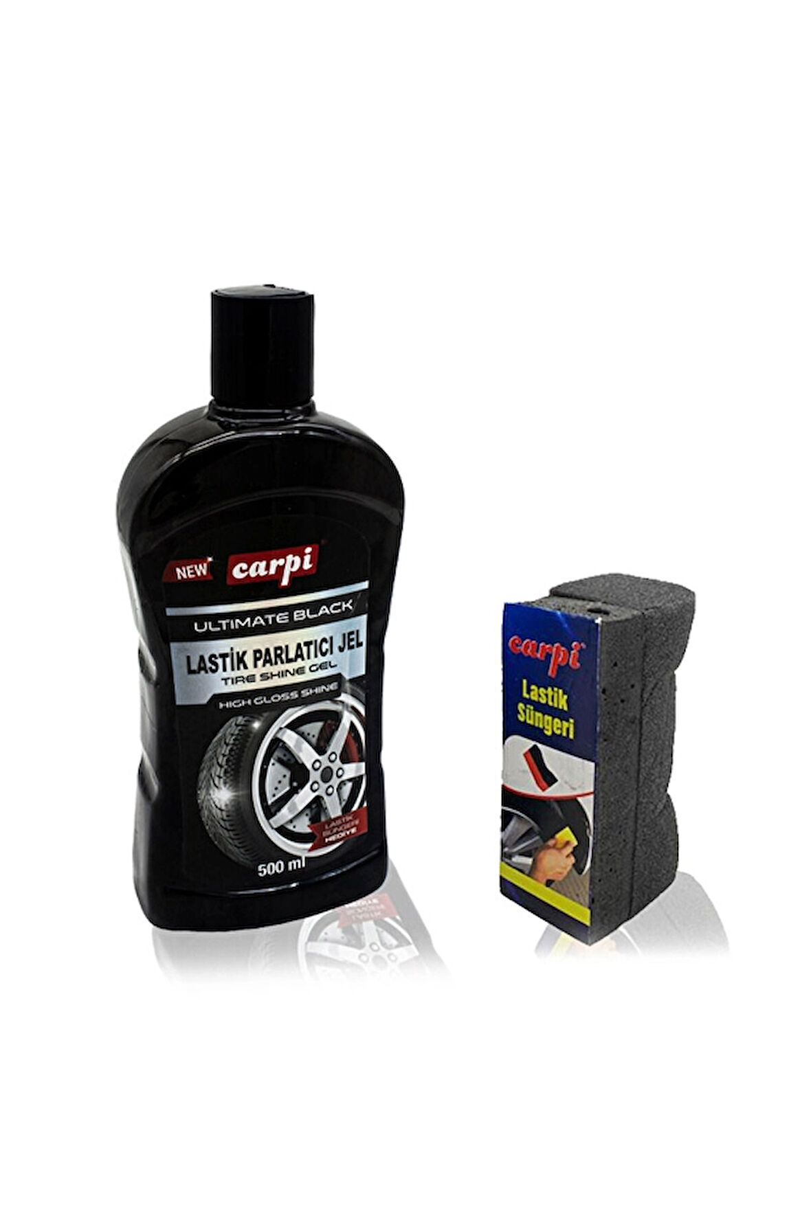Carpi Lastik Parlatıcı Jel & Süngerli 500 ml