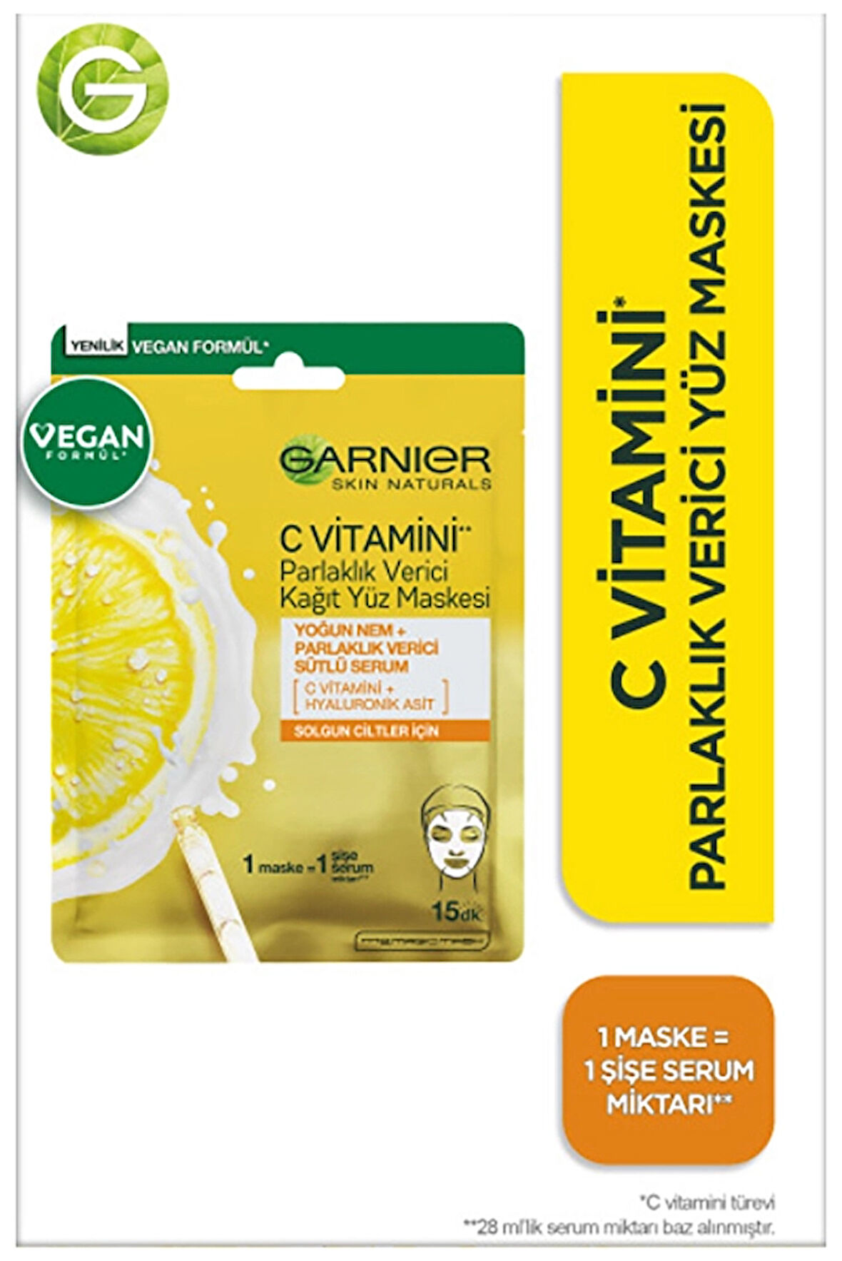 Garnier Kağıt Maske Vitamin C Serum