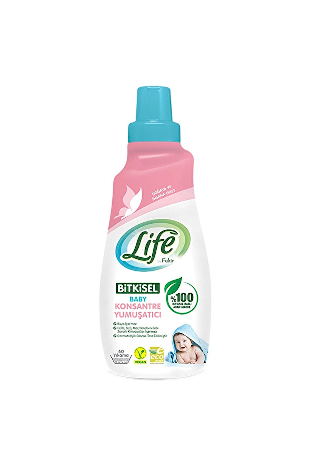 Life by Fakir Baby Bitkisel Konsantre Yumuşatıcı 1500 ml  (60 yıkama)