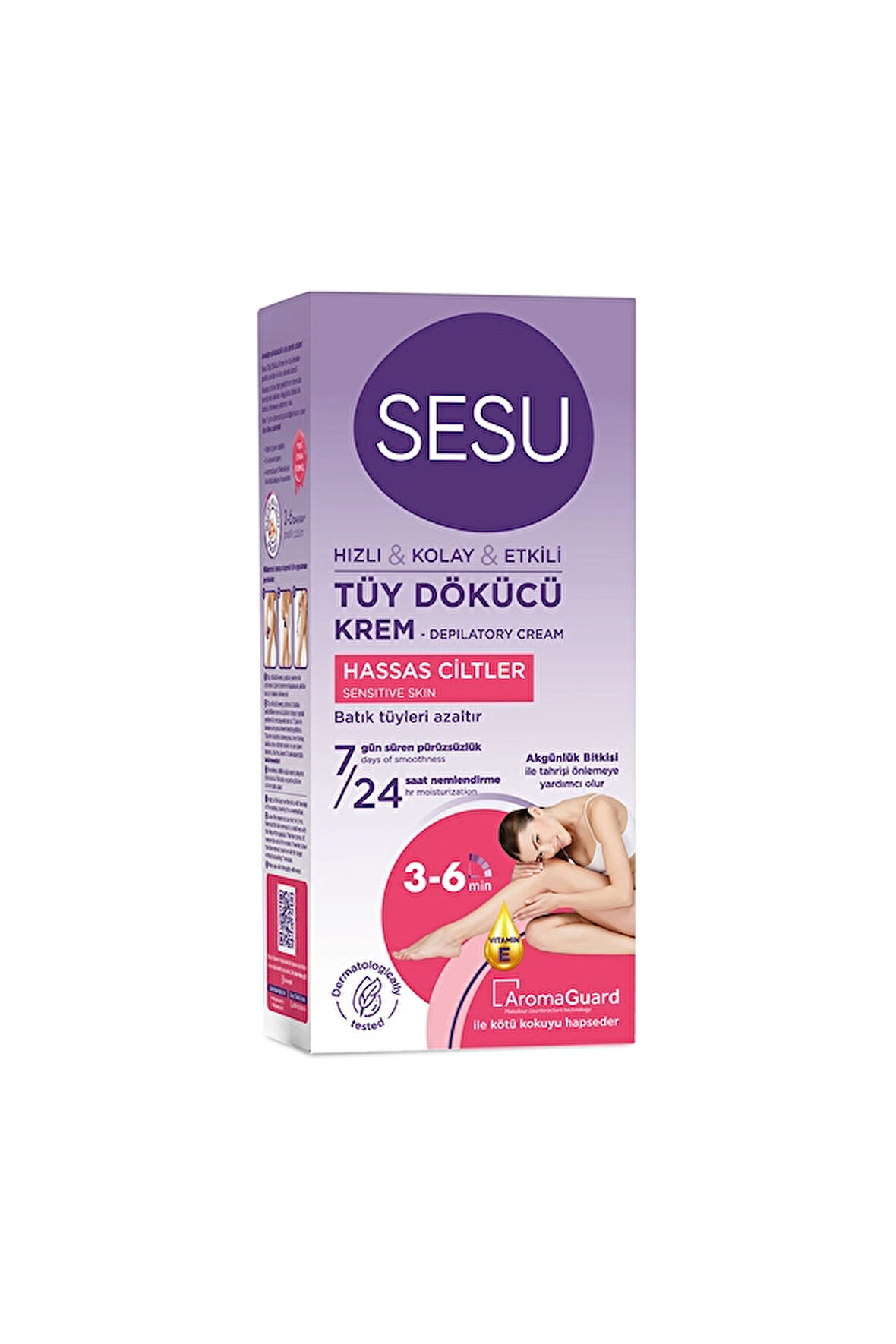 2 ADET  Sesu Tüy Dökücü Krem Hassas Ciltler 40 ml