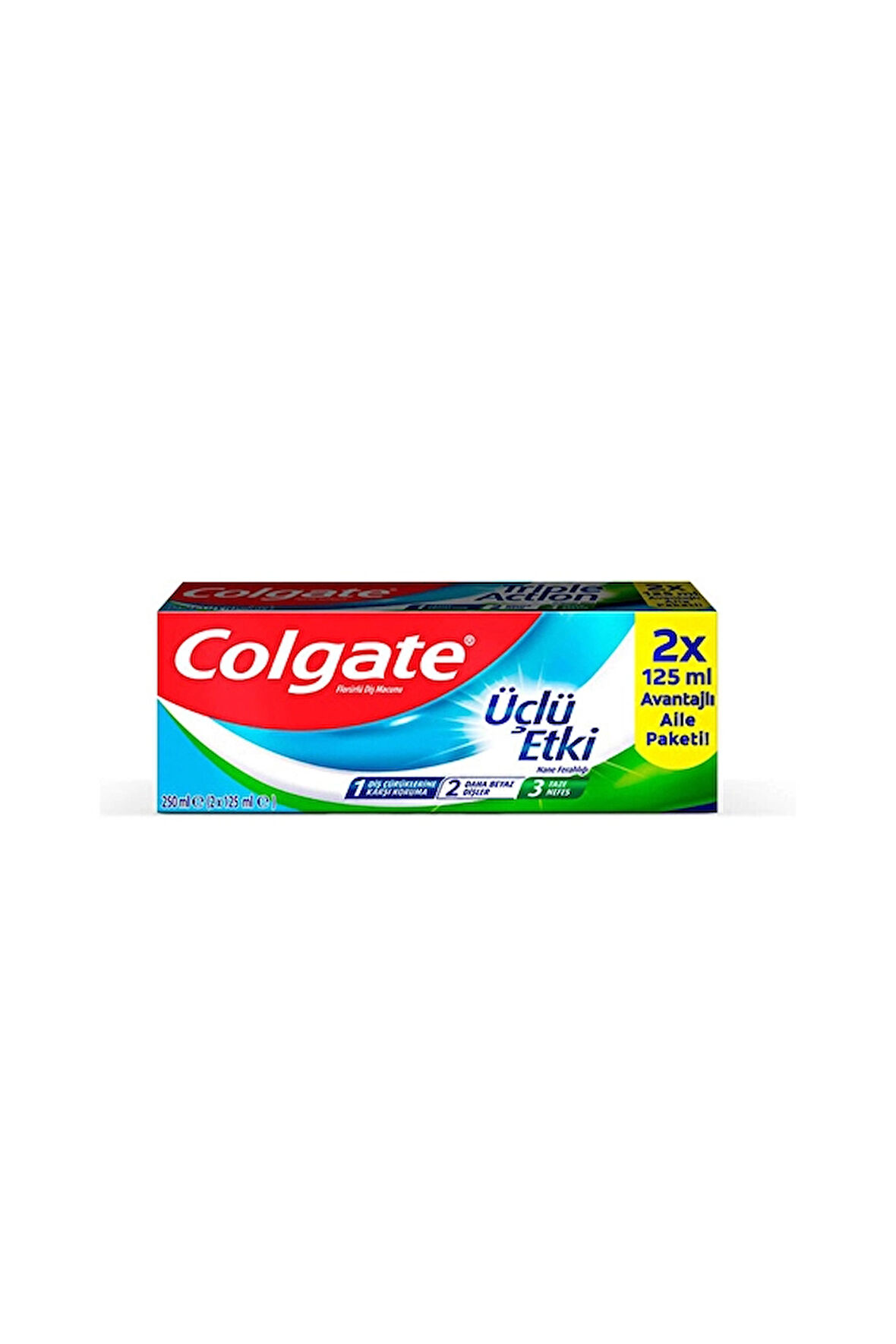 2 ADET  Colgate Üçlü Etki Diş Macunu 2'li 125 ml