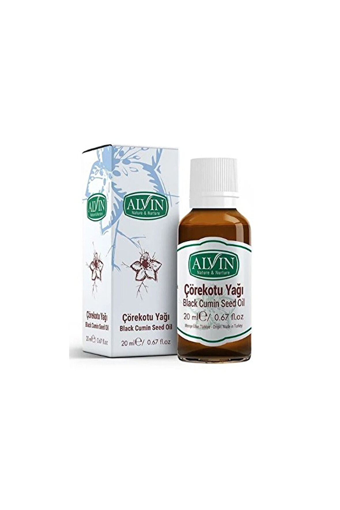 2 ADET  Alvin Çörek Otu Yağı 20 ml