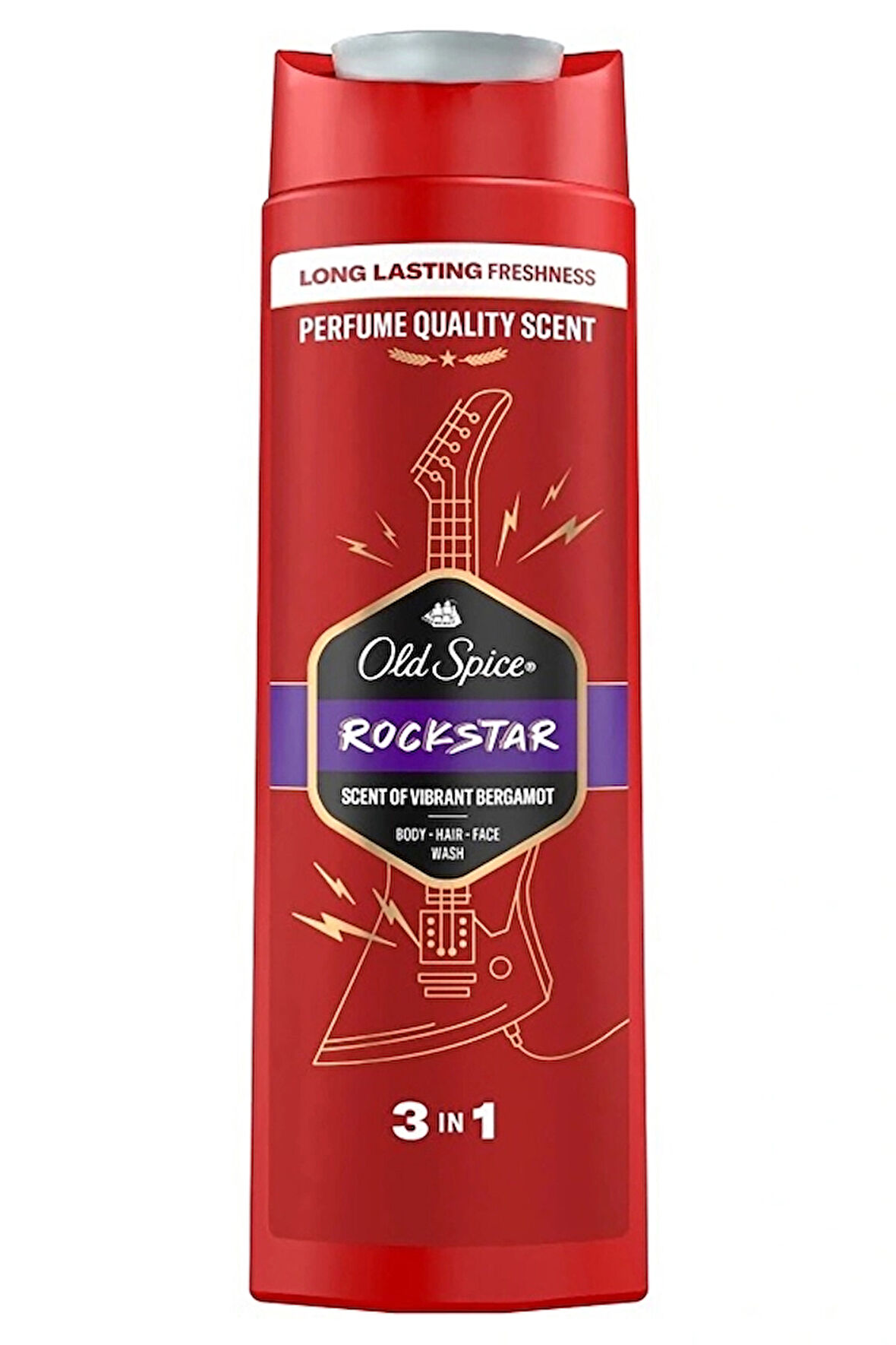 2 ADET  Old Spice Duş Jeli Rockstar 400 ml