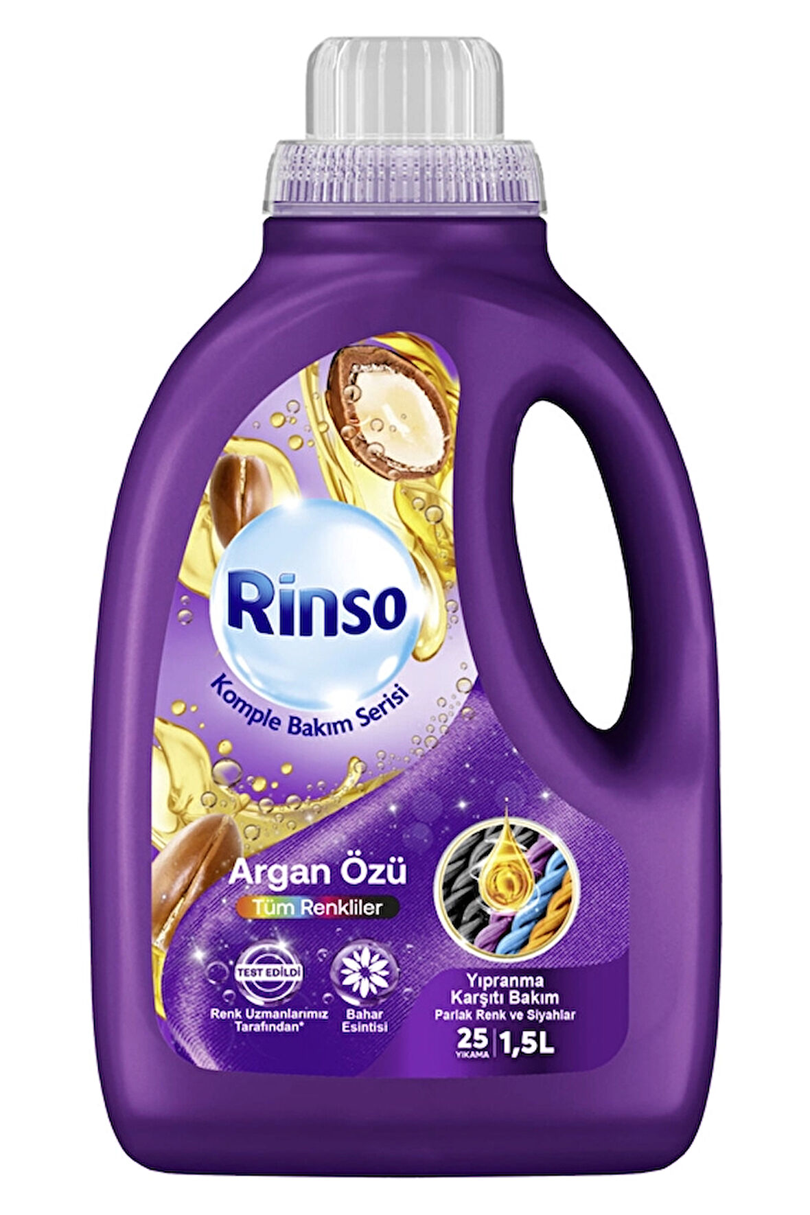 2 ADET  Rinso Sıvı Bakım Deterjanı Argan 25 Yıkama 1500 ml