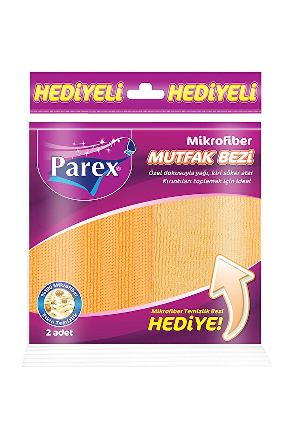 2 ADET  Parex Mikrofiber Mutfak Bezi