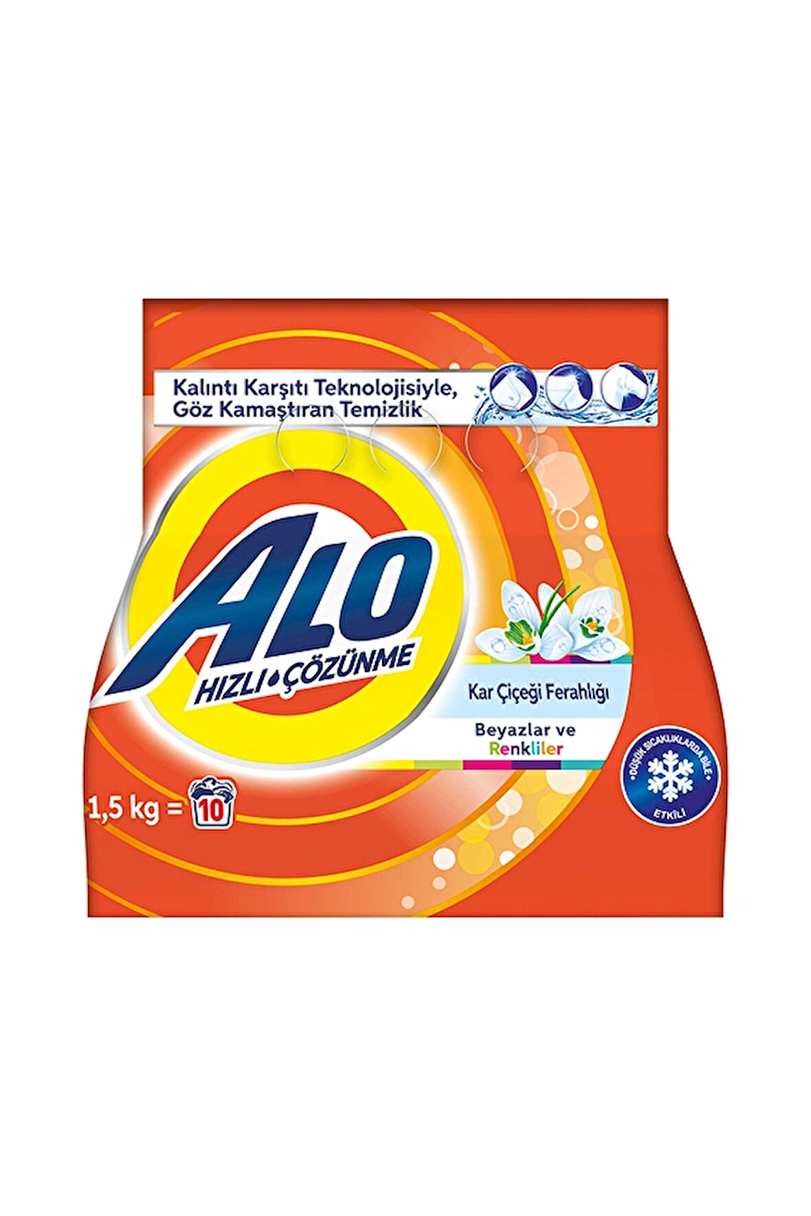 2 ADET  Alo Çamaşır Deterjanı 1.5 kg Renkli Beyaz