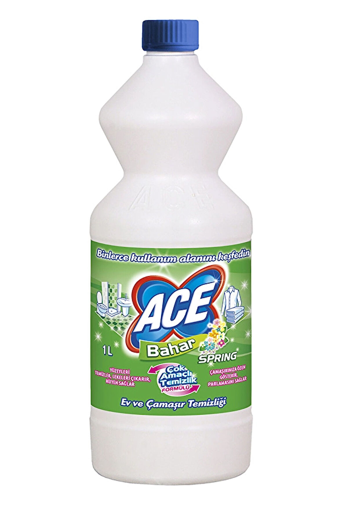 2 ADET  Ace Çamaşır Suyu 1 l Bahar