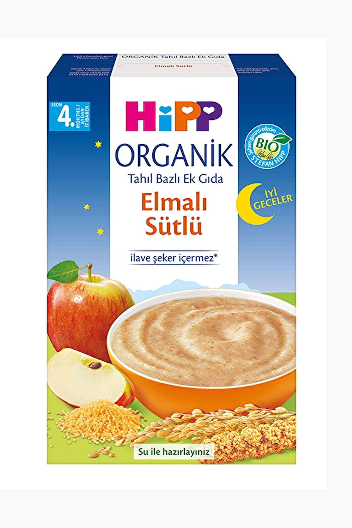 2 ADET  Hipp Organik İyi Geceler Sütlü Elma 250 g
