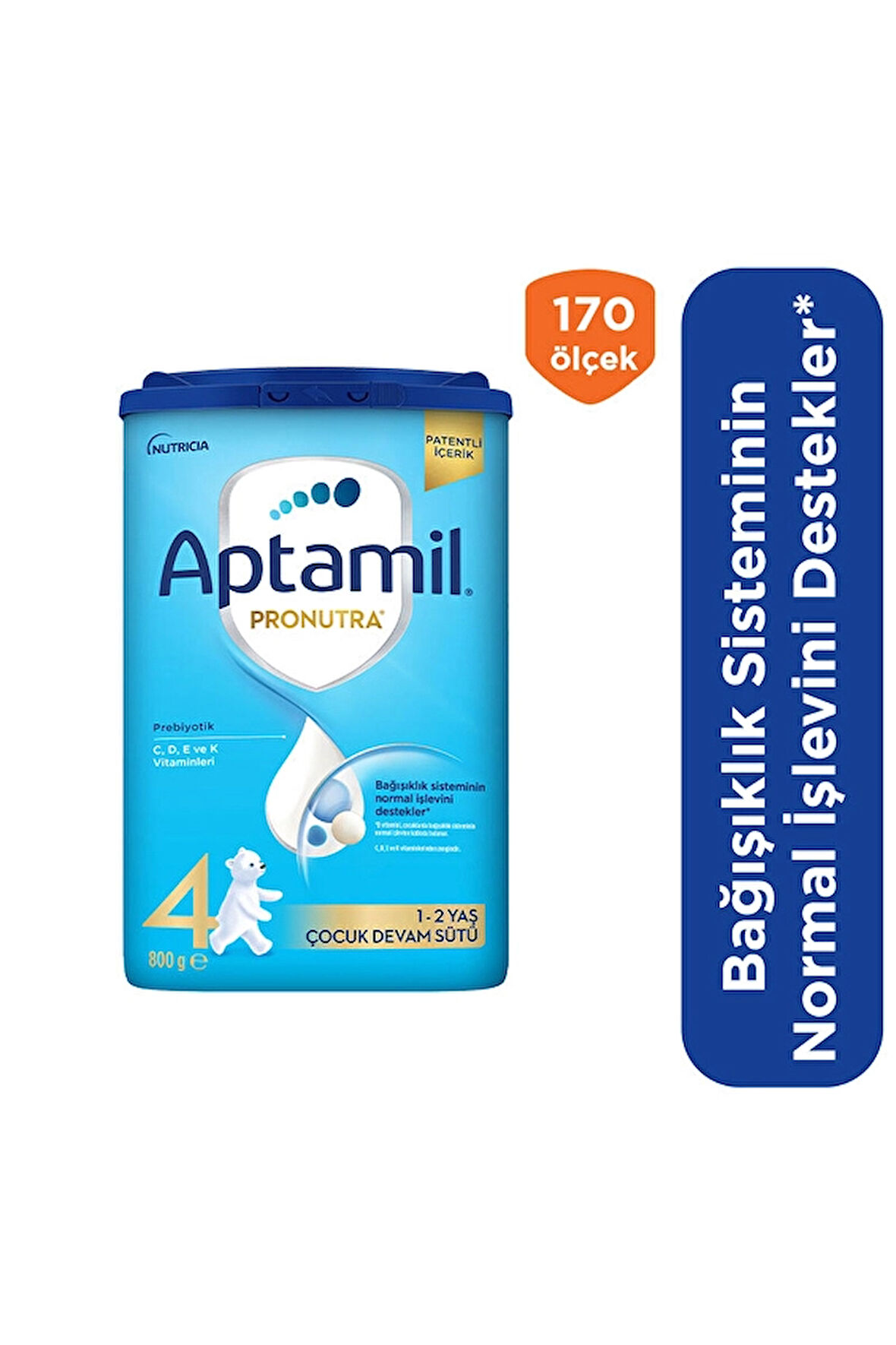 2 ADET  Aptamil Pronutra 4 Çocuk Devam Sütü 800 g