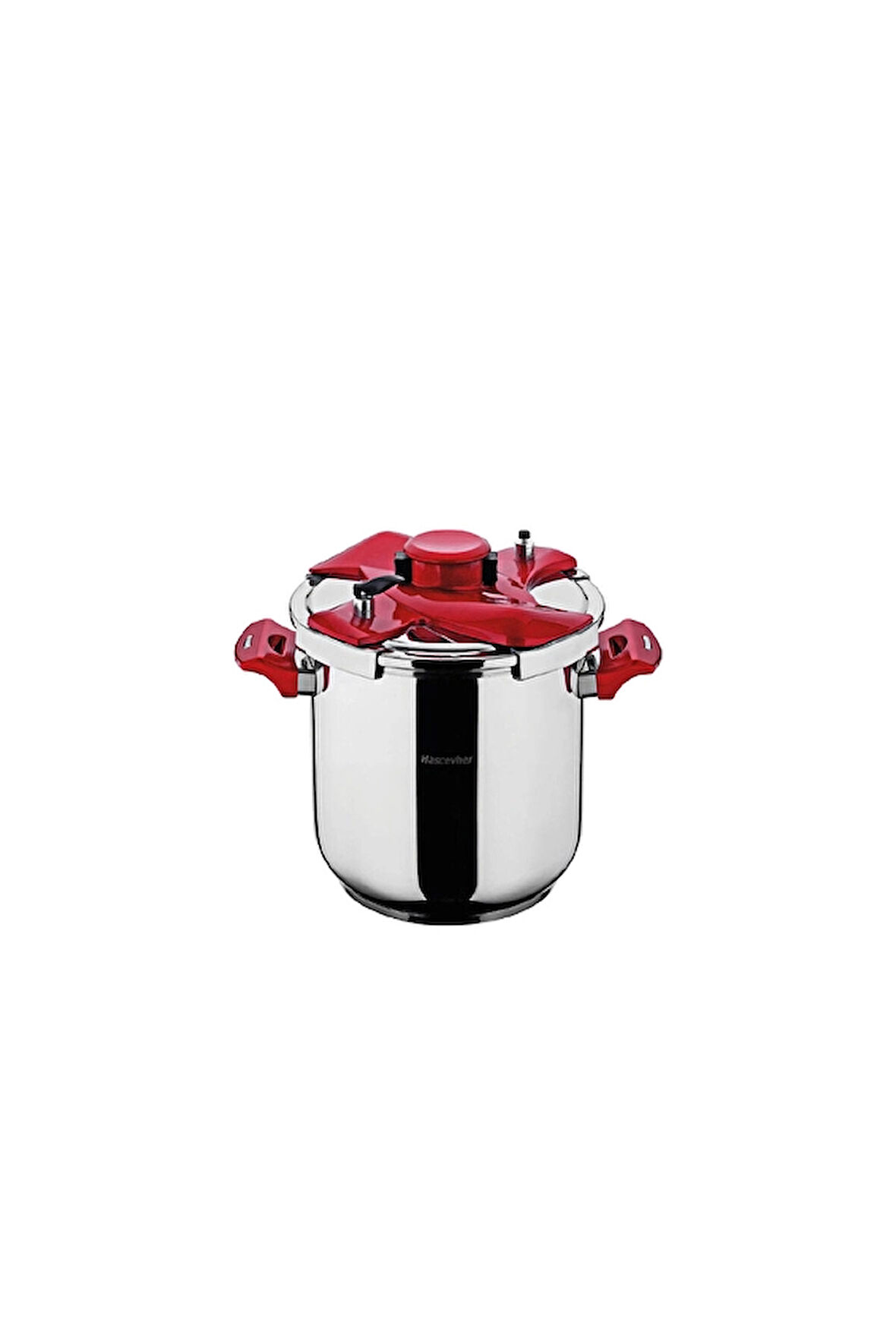 2 ADET  Hascevher Galaxy Düdüklü Tencere 5LT Kırmızı