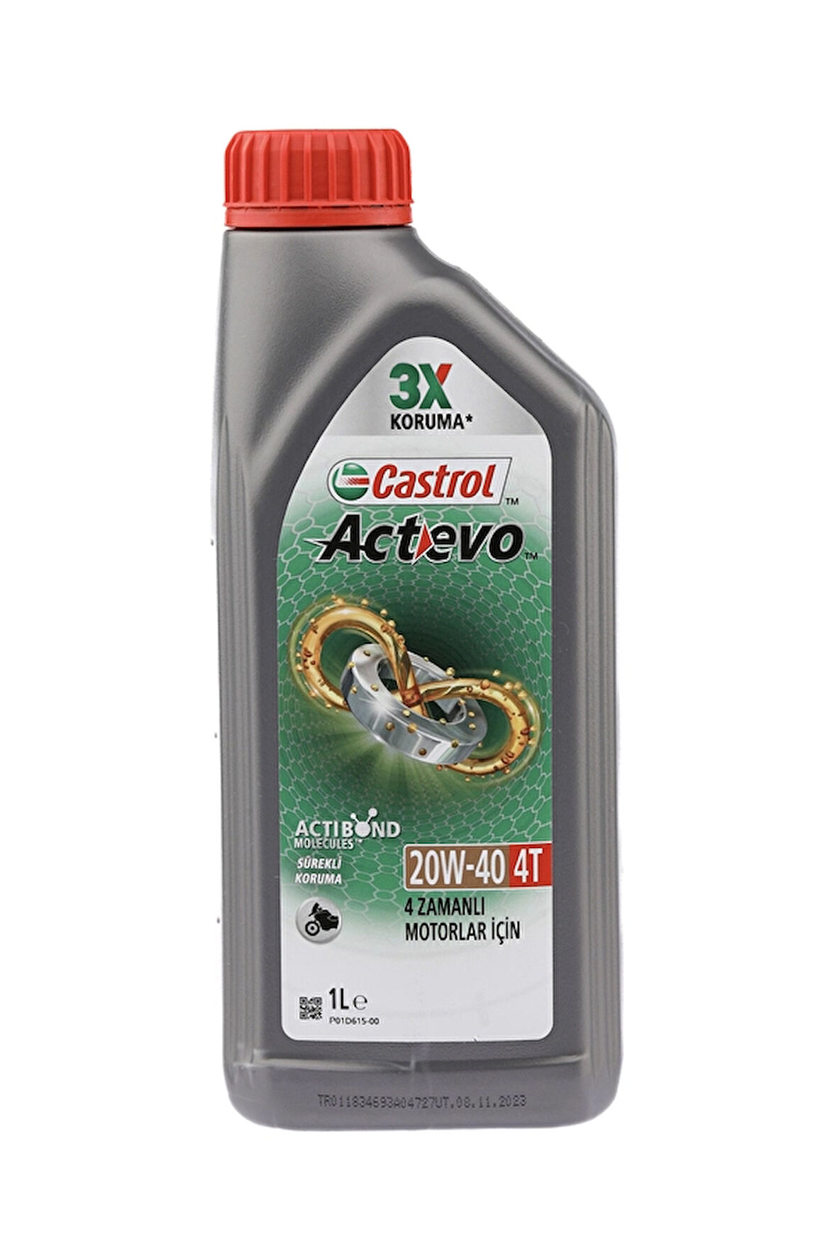 2 ADET  Castrol Actevo 4T 20W-40 Motorsiklet Yağı 1L
