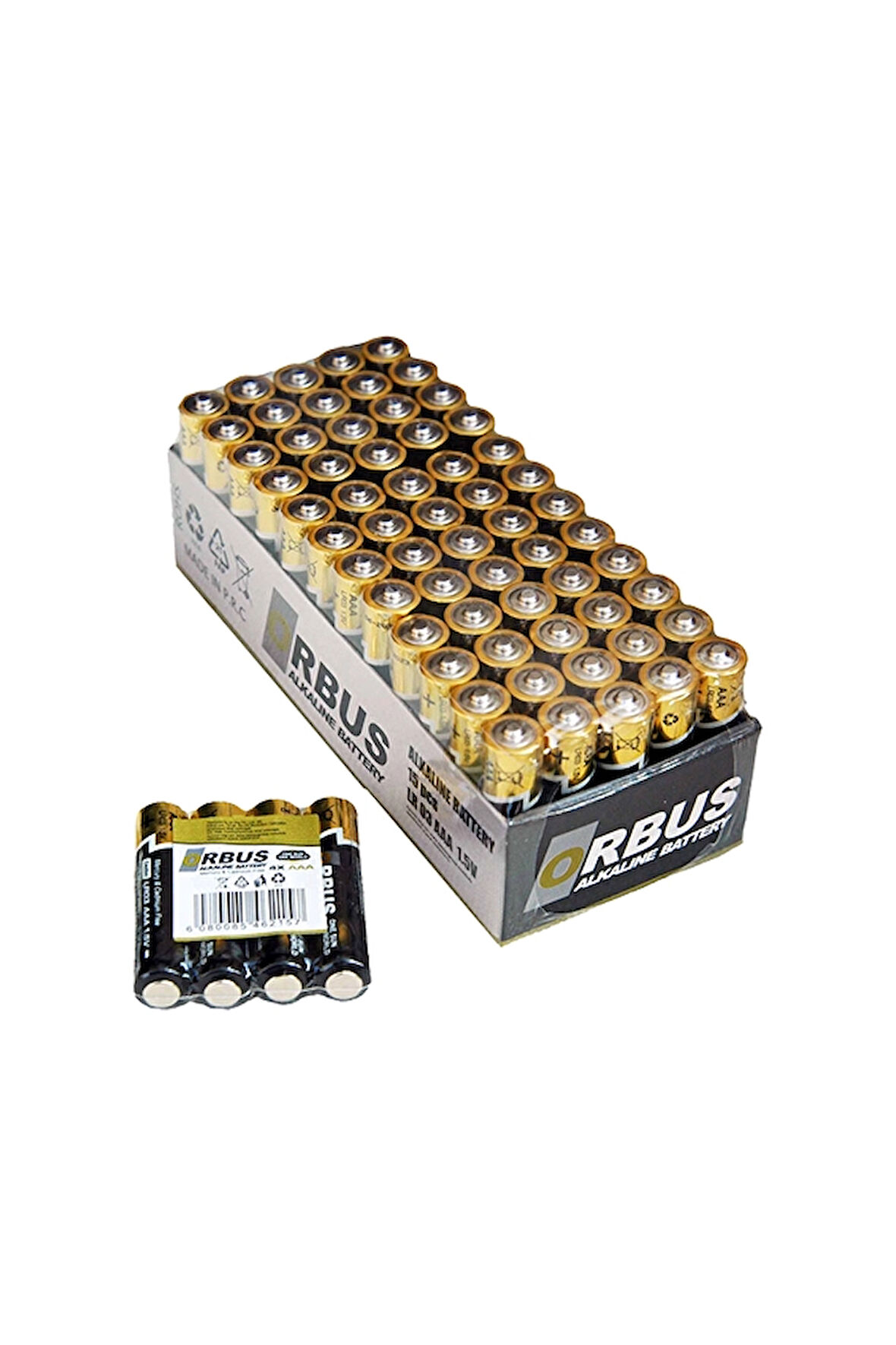 2 ADET  Orbus Alkalin Pil AAA 4'lü LR03