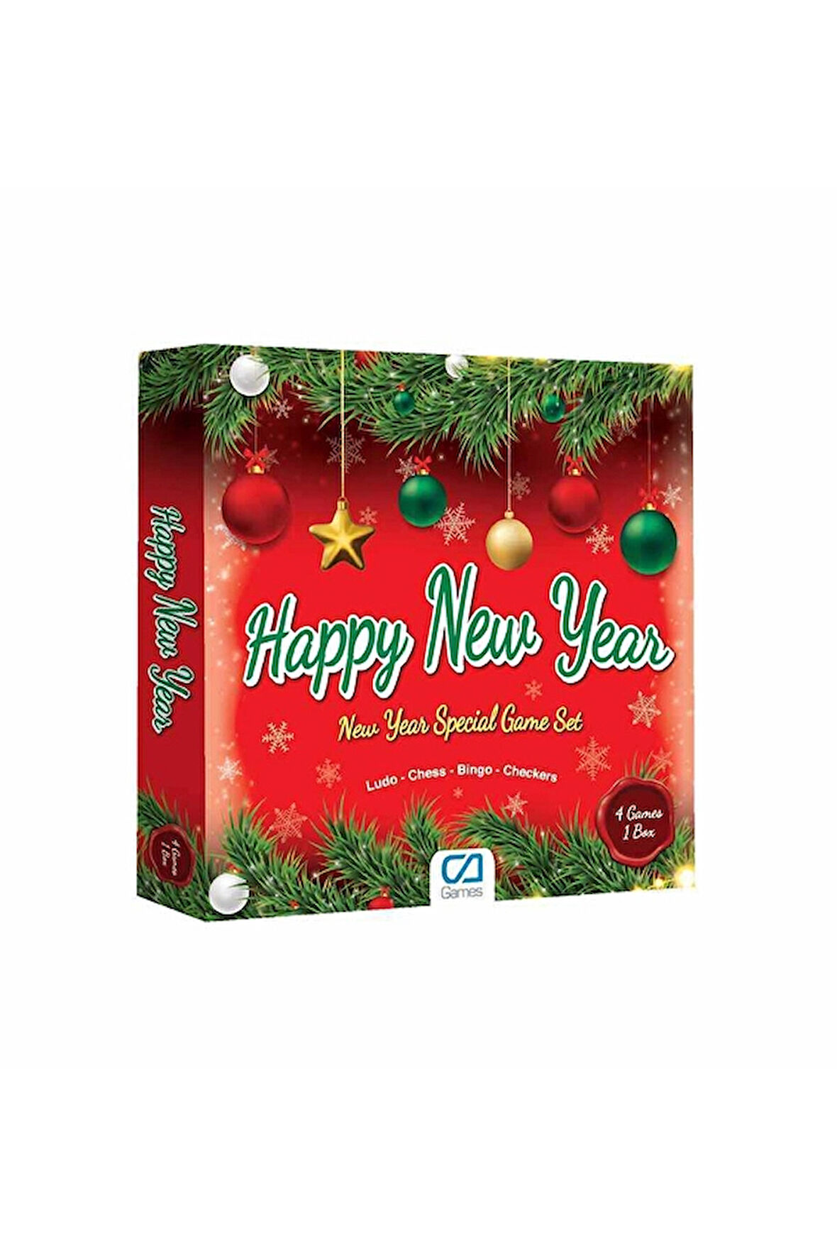2 ADET  CA Games 4'lü Yılbaşı Oyun Seti (Tombala, Dama, Satranç, Kızma Birader)