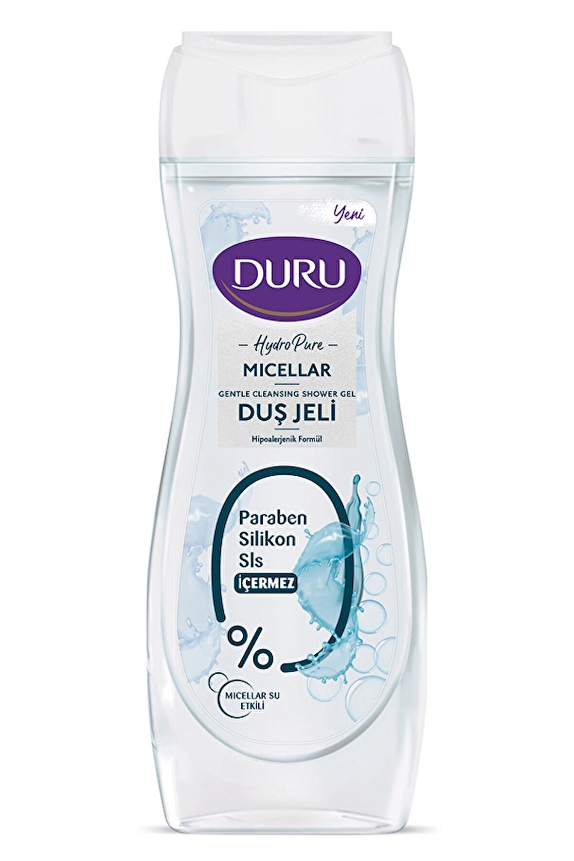 2 ADET  Duru Hydro Pure Micellar 450 ml Duş Jeli
