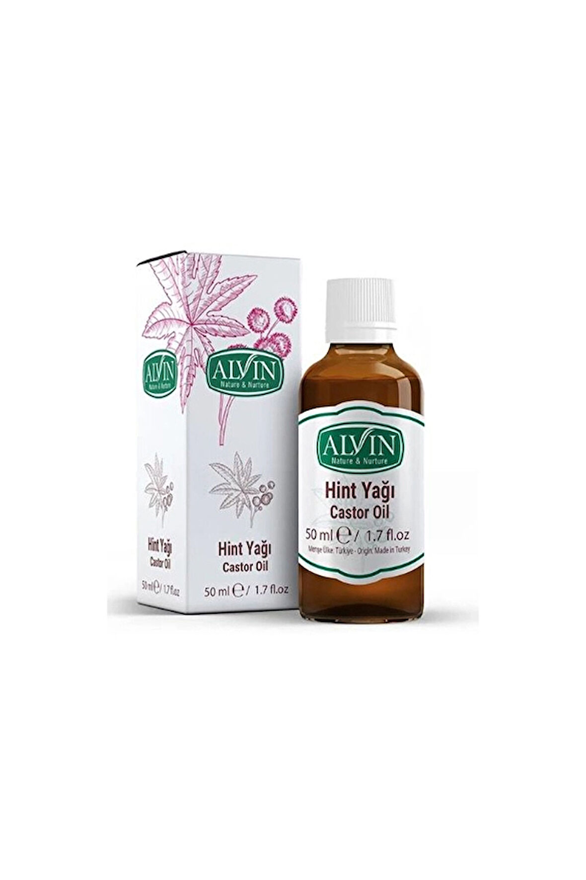 2 ADET  Alvin Hint Yağı 50 ml