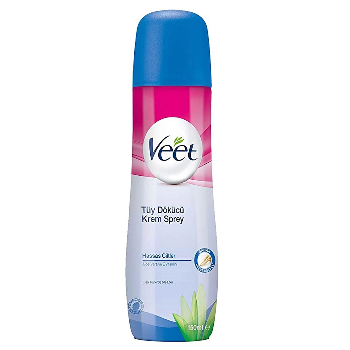 2 ADET  Veet Tüy Dökücü Krem Sprey Hassas Ciltler 150 ml