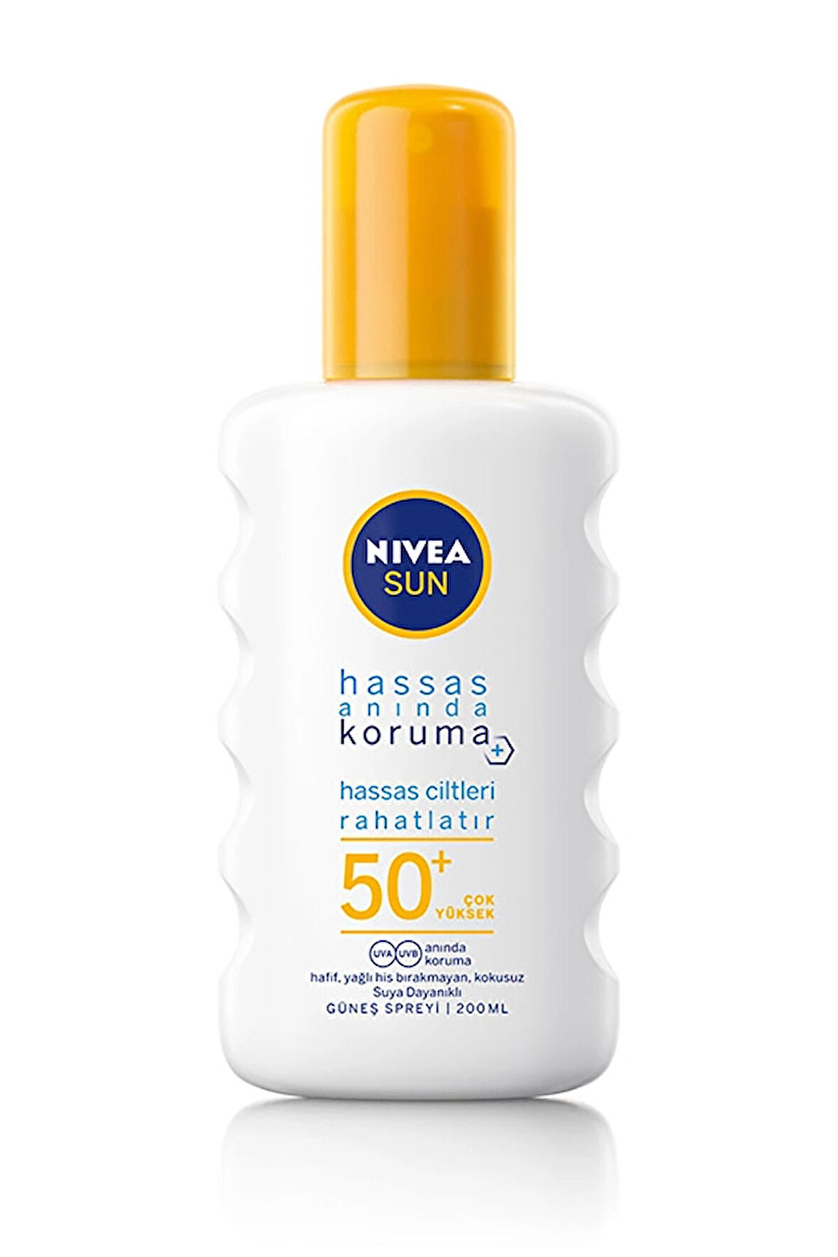 2 ADET  Nivea Sun Güneş Spreyi  Hassas Koruma SPF 50 200 ml