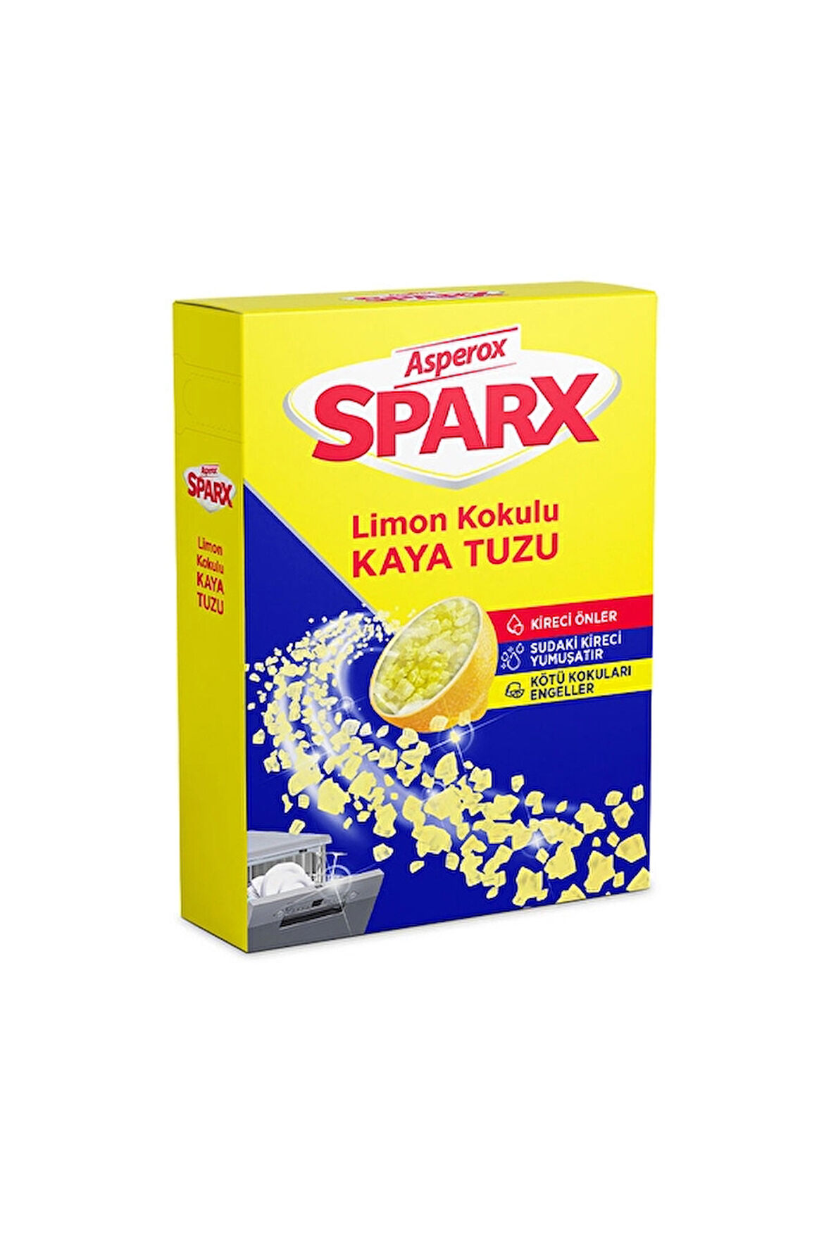 2 ADET  Asperox Sparx Bulaşık Makinesi Tuzu 1,5 Kg