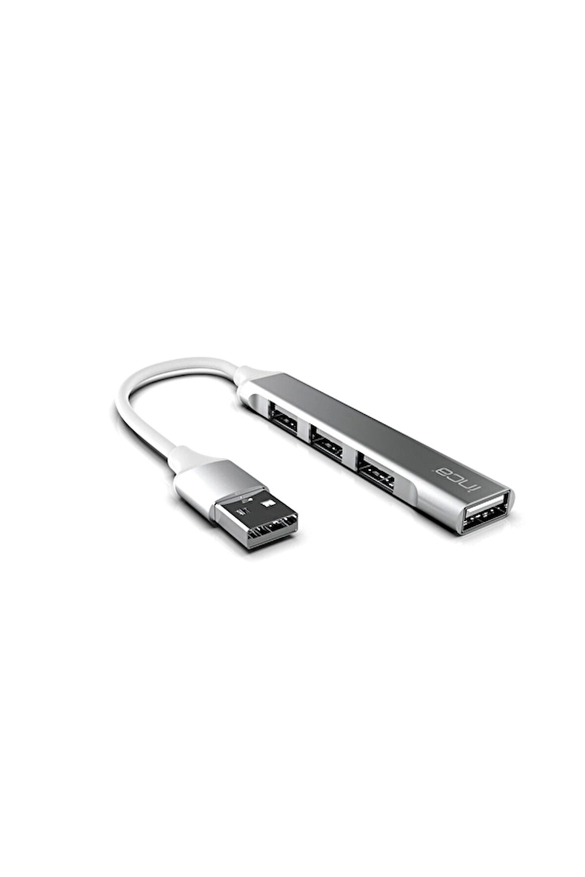 2 ADET  Inca Iusb 4Tux Usb Hubx4 Port Usb 3.0+3 Usb2.0 Slim Aluminyum Kasa