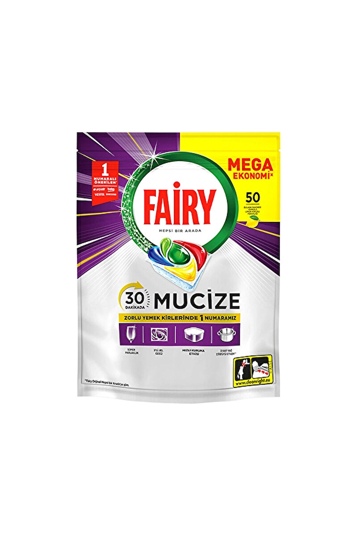 2 ADET  Fairy Tablet Mucize 50'li