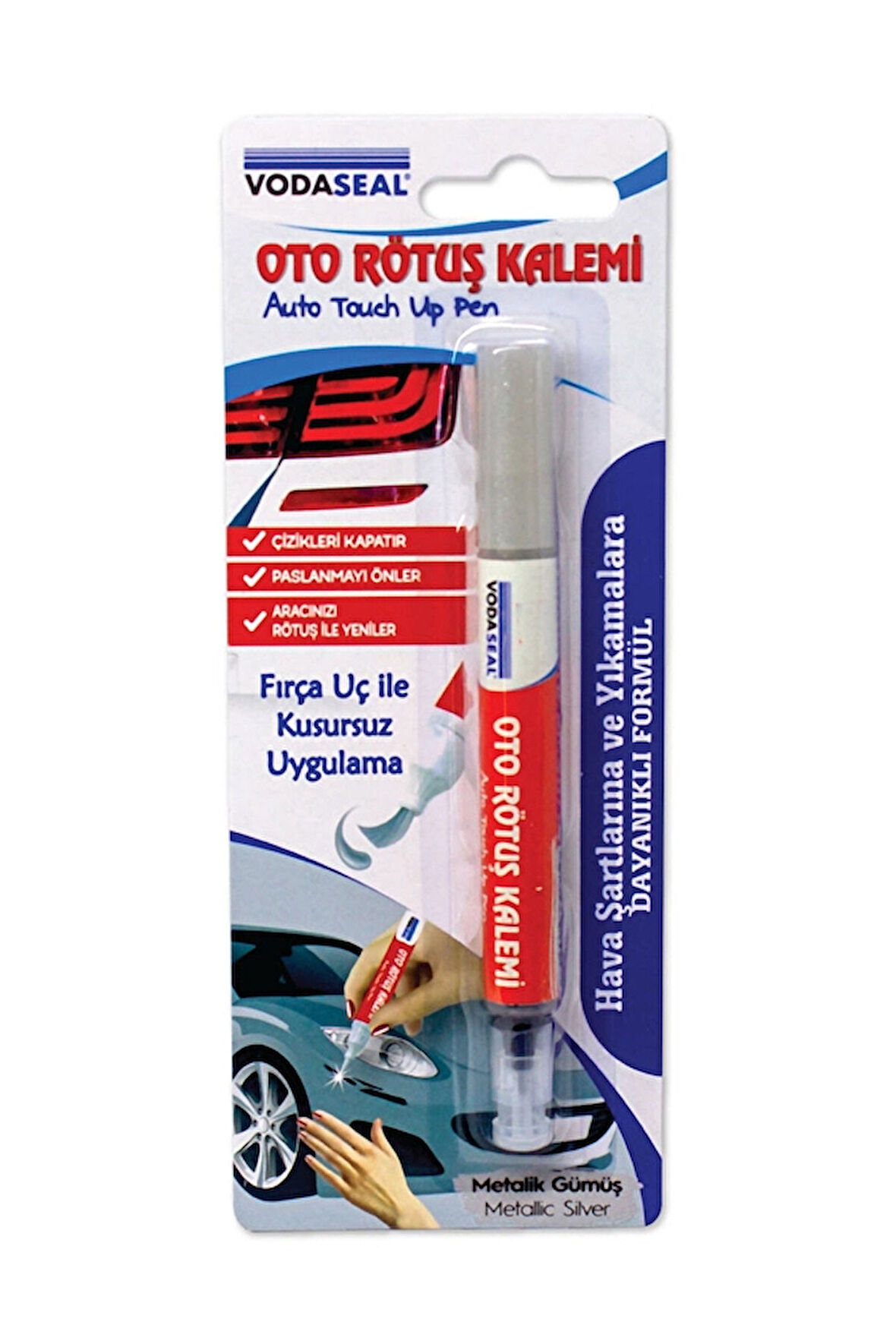 2 ADET  Vodaseal Gümüş Oto Rötuş Kalemi
