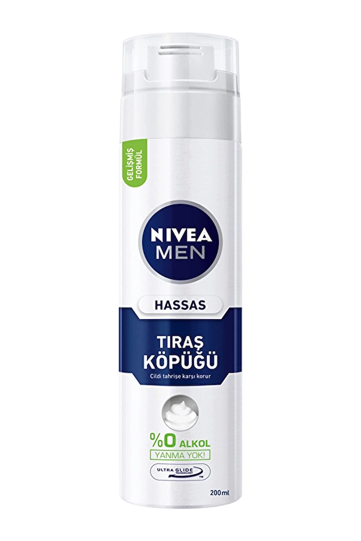 3 ADET  Nivea Men Tıraş Köpüğü Hassas 200 ml
