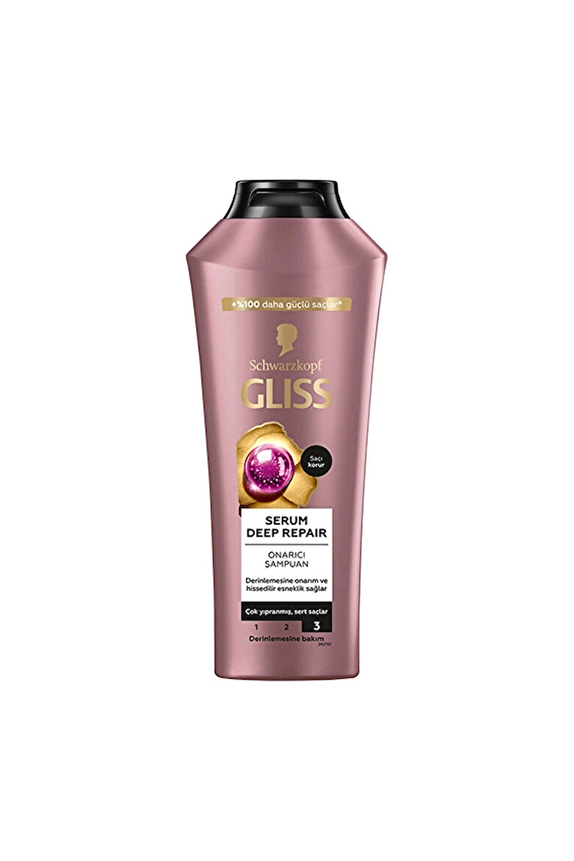 3 ADET  Gliss Şampuan Serum Deep Repair 400 ml