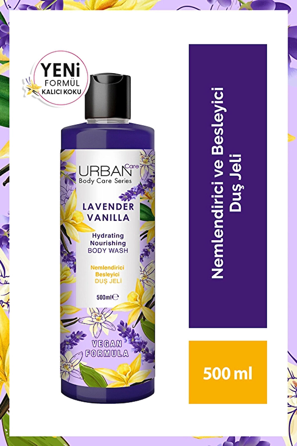 3 ADET  Urban Care Lavender Vanilla Duş Jeli 500 ml