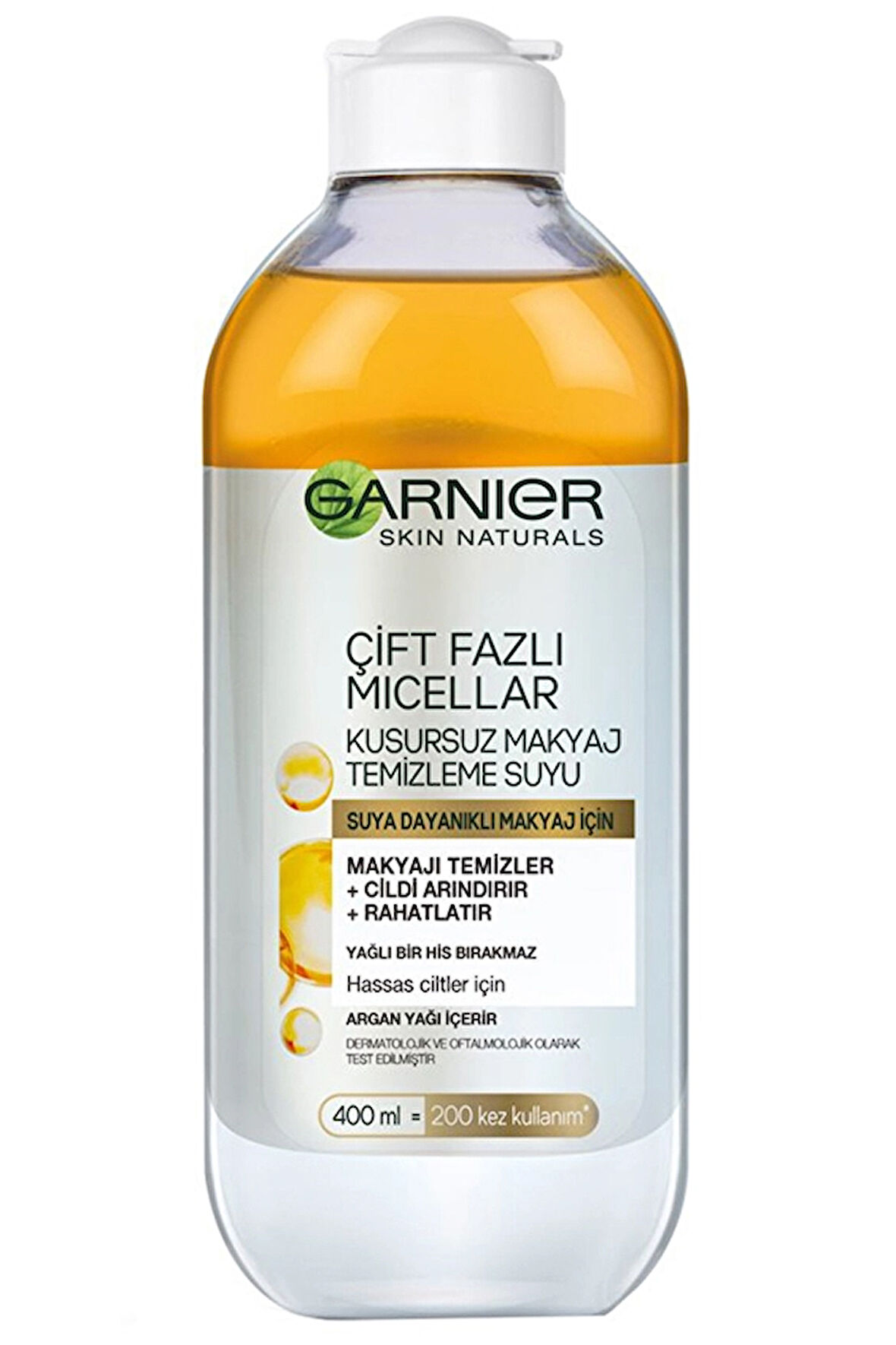 3 ADET  Garnier Micellar Çift Fazlı Kusursuz Makyaj Temizleme Suyu 400 ml