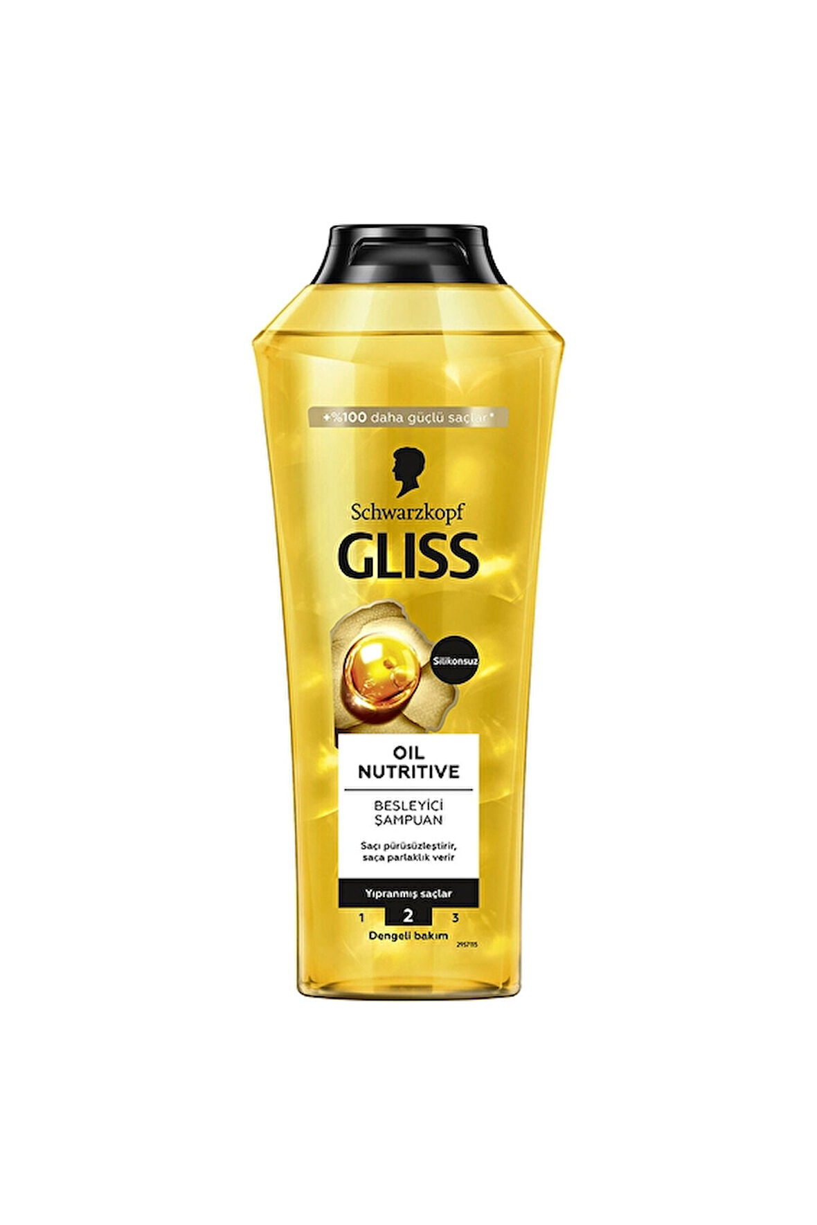 3 ADET  Gliss Şampuan Oil Nutritive 400 ml