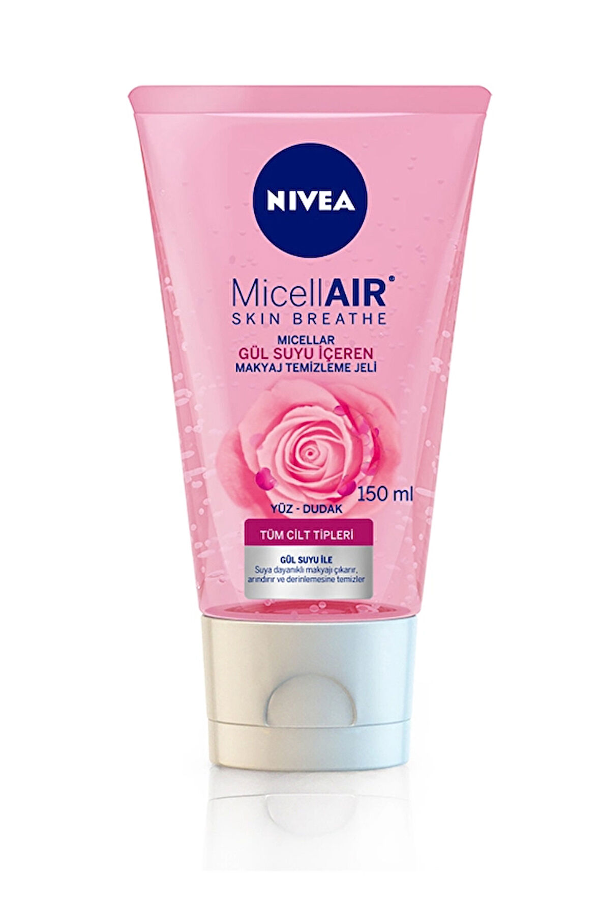3 ADET  Nivea Visage Micellair Gül Suyu İçeren Makyaj Temizleme Jeli 150 ml