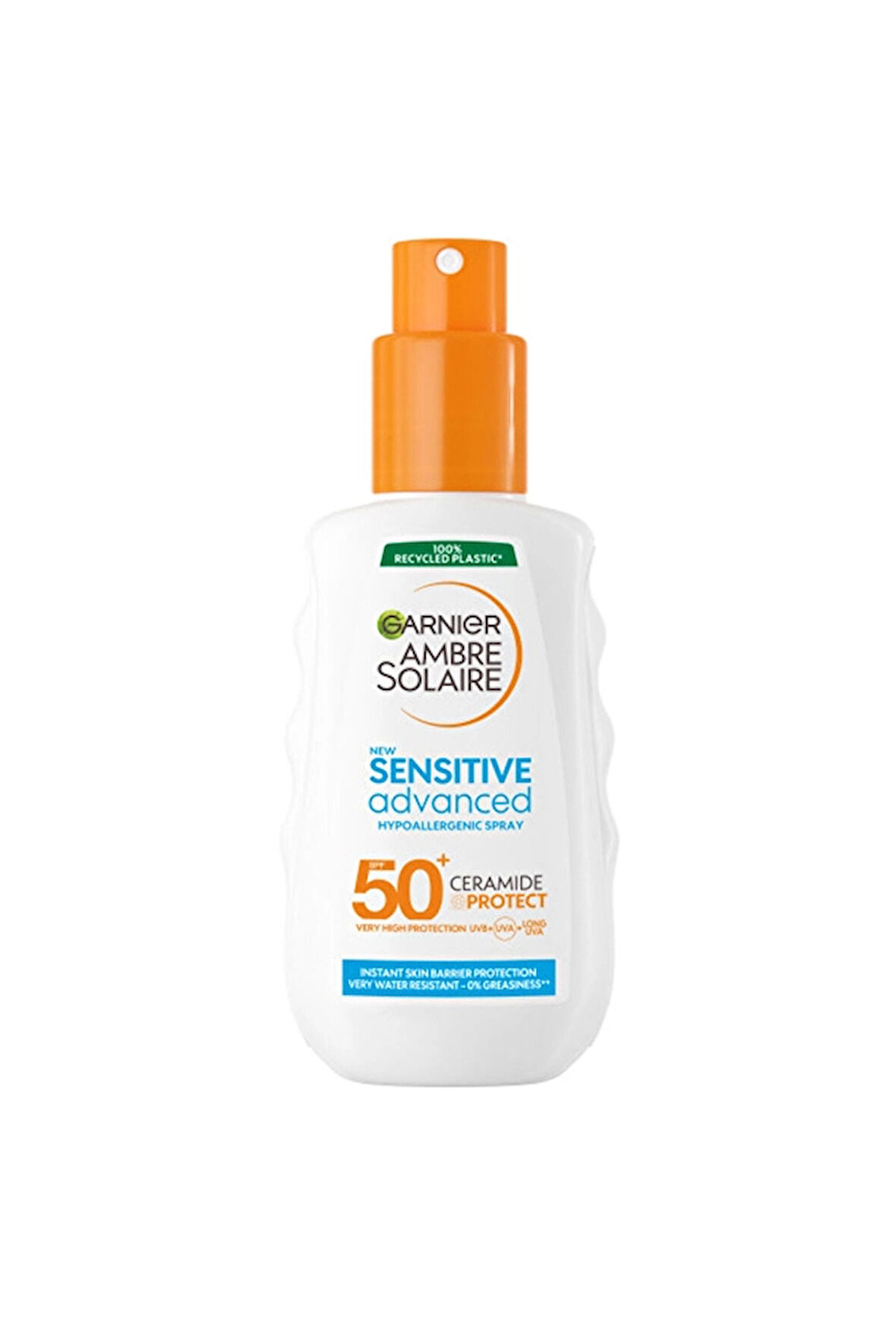 3 ADET  Garnier Ambre Solaire Sensitive Advanced Hipoalerjenik Güneş Koruyucu Sprey SPF 50+ 150 ml