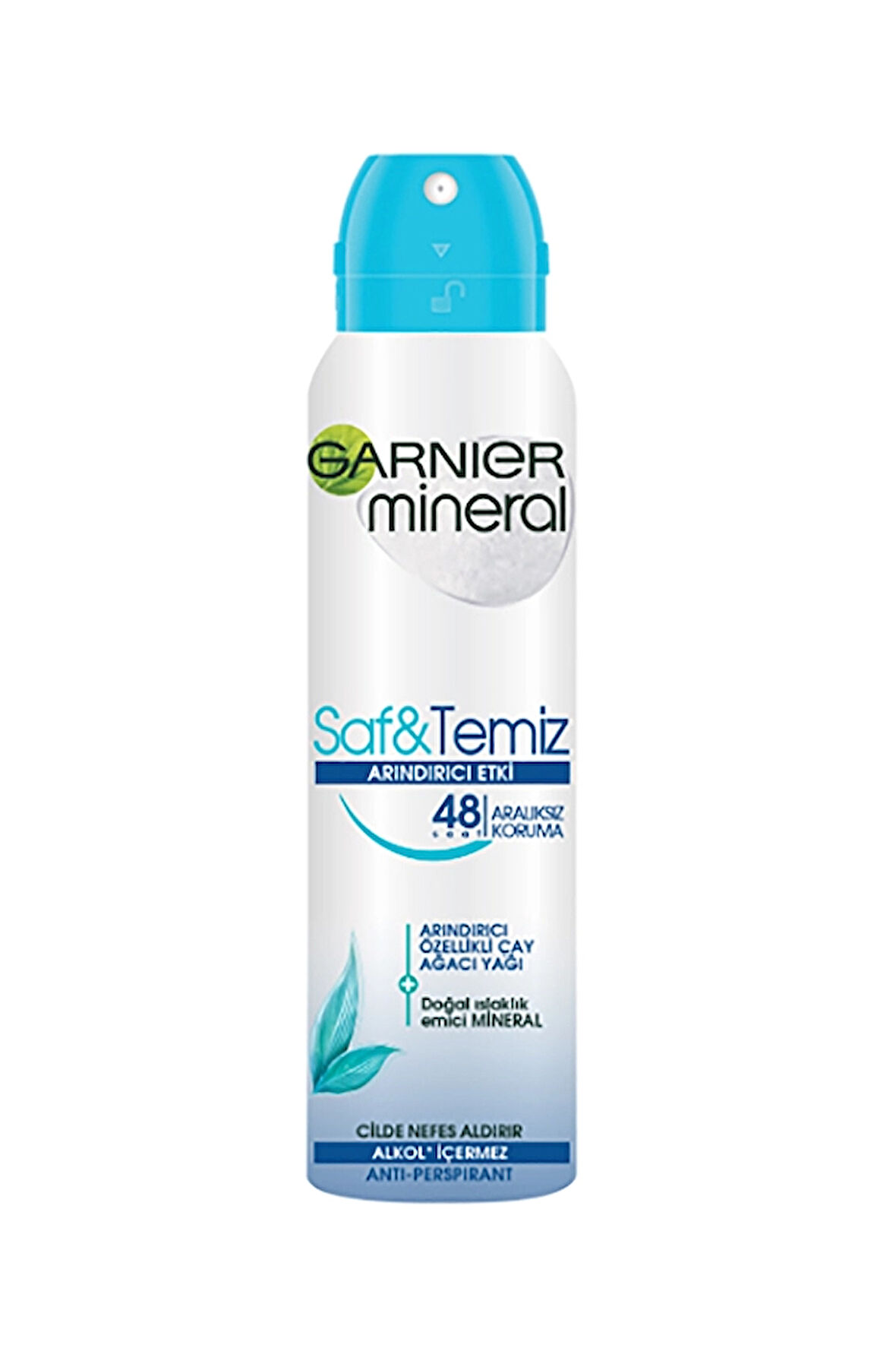 3 ADET  Garnier Mineral Deodorant Saf ve Temiz Sprey Kadın 150 ml
