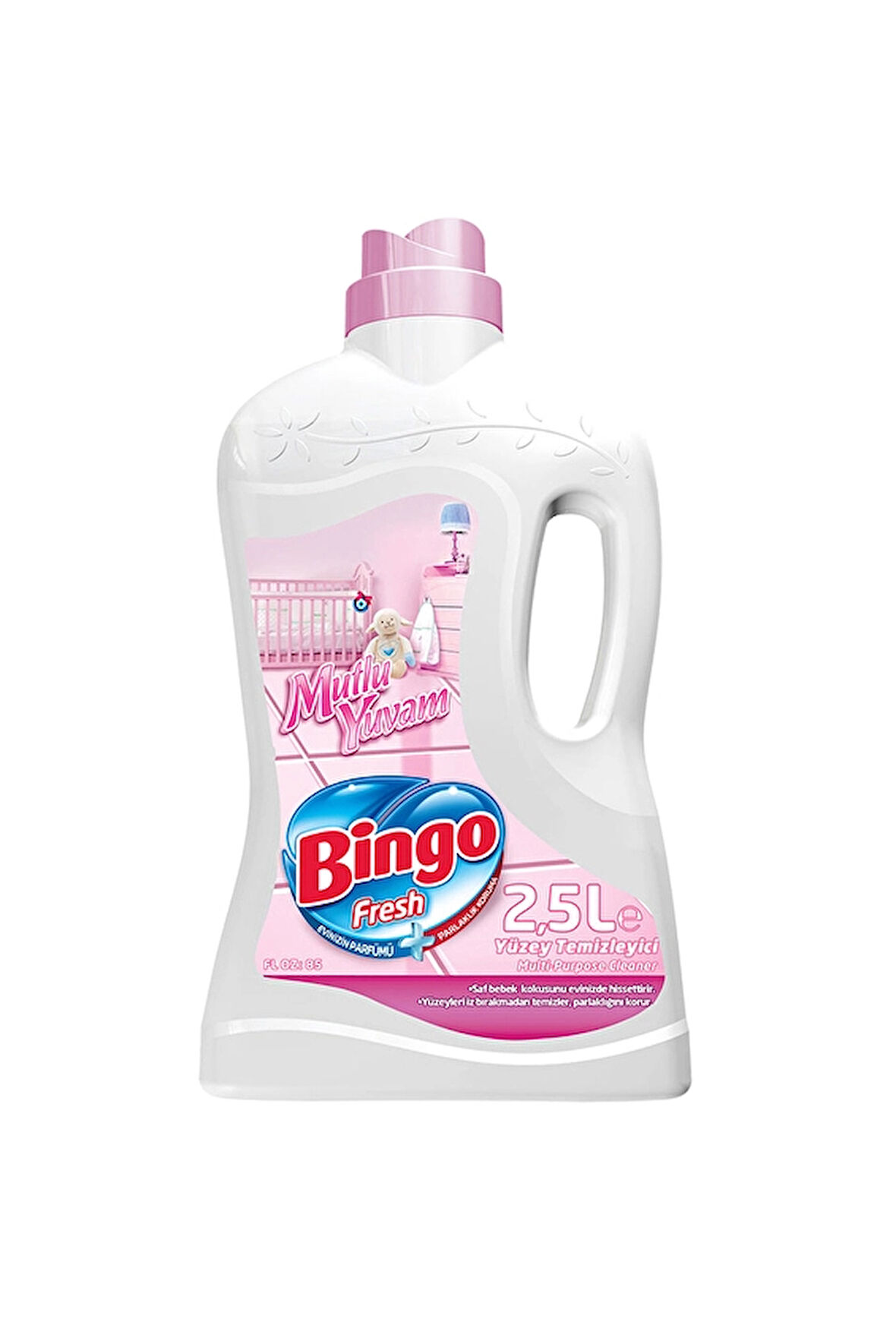 3 ADET  Bingo Fresh Yüzey Temizleyici 2,5 l Mutlu Yuvam