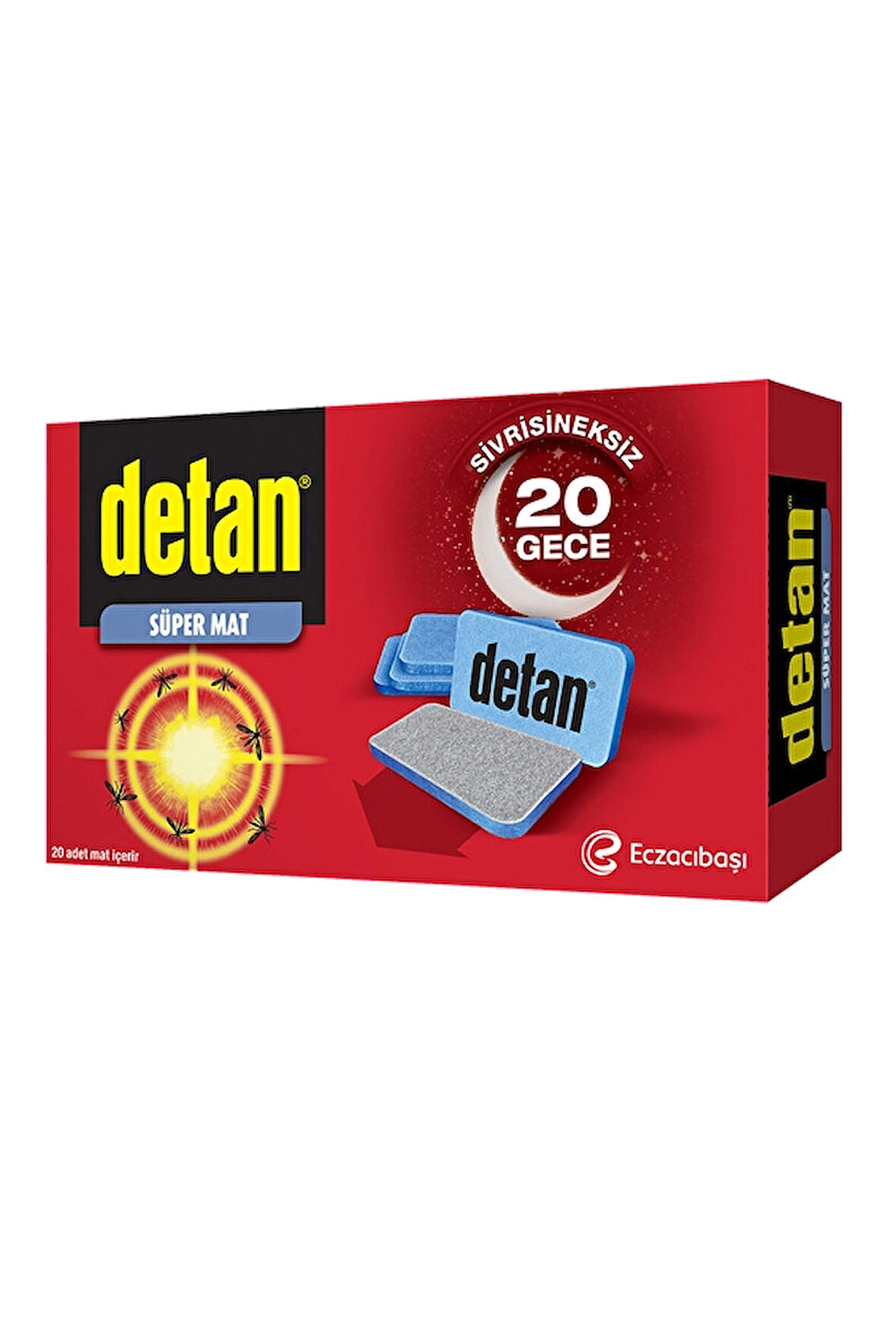 3 ADET  Detan Süper Mat Tablet Yedek 20'li