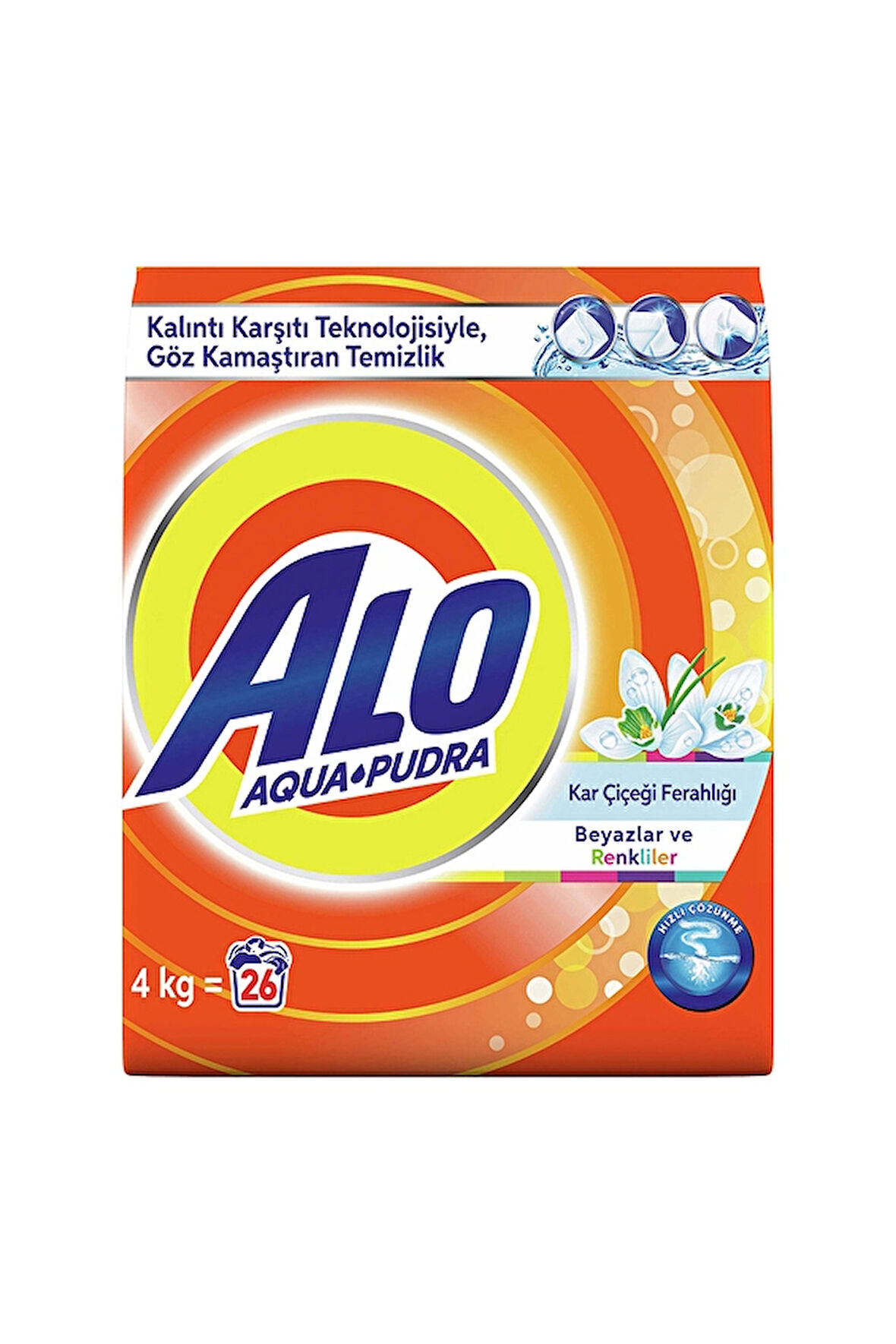 3 ADET  Alo Çamaşır Deterjanı 4 kg Kar Çiçeği