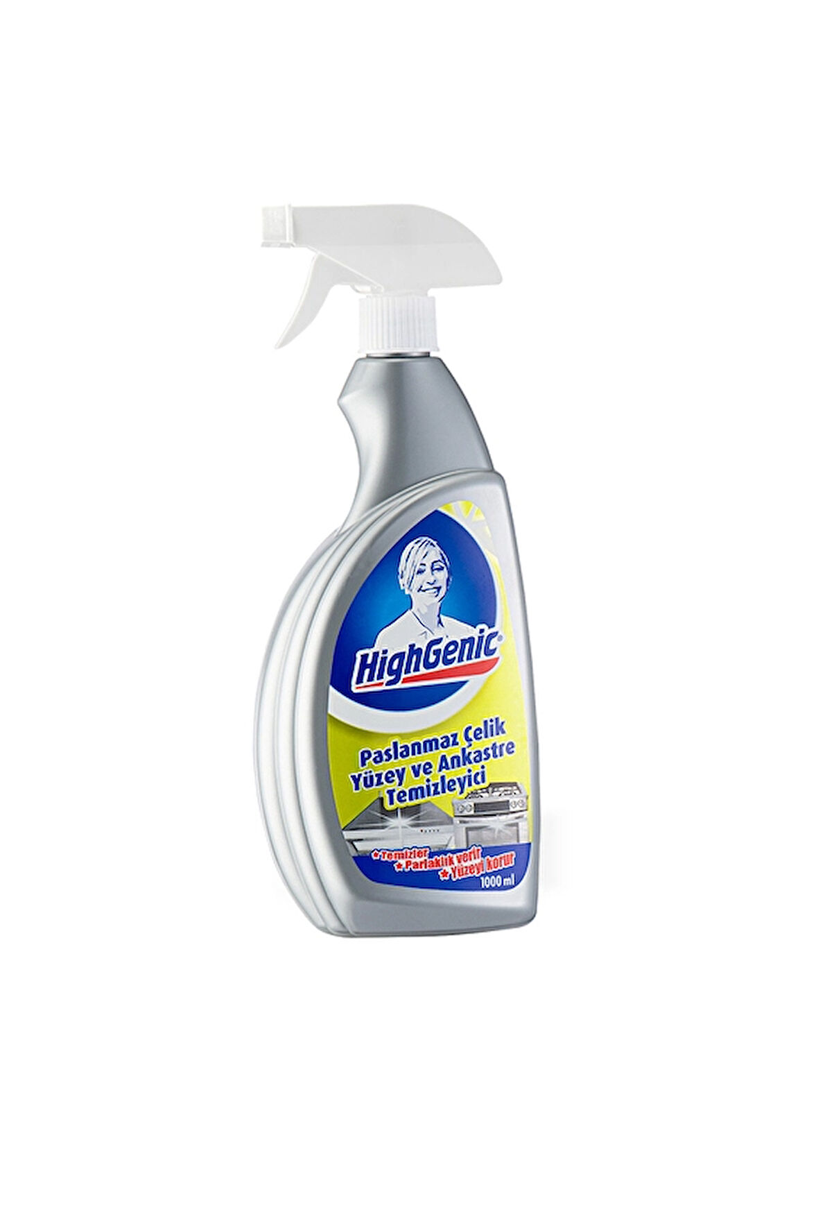 3 ADET  Highgenic Paslanmaz Yüzey ve Ankastre Temizleyici 1000 ml