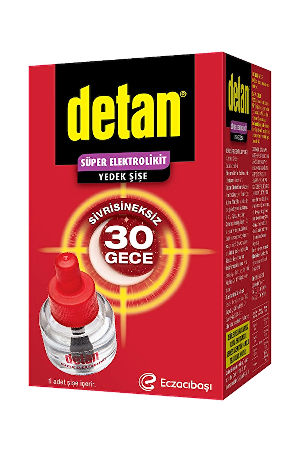 3 ADET  Detan Süper Elektrolikit Yedeği 30 Gece