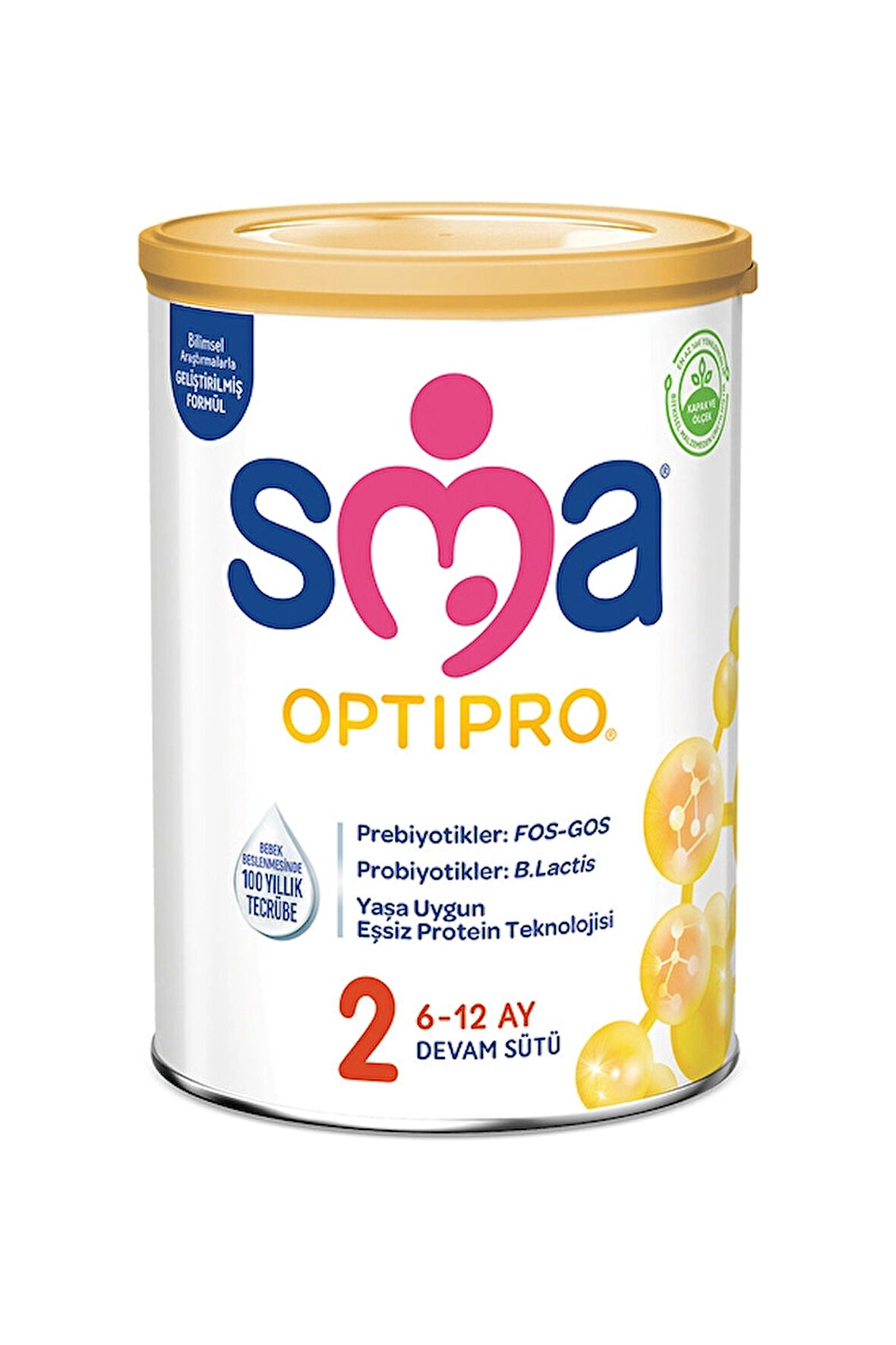 3 ADET  Sma Optıpro Probiyotik 2 Devam Sütü 800 g