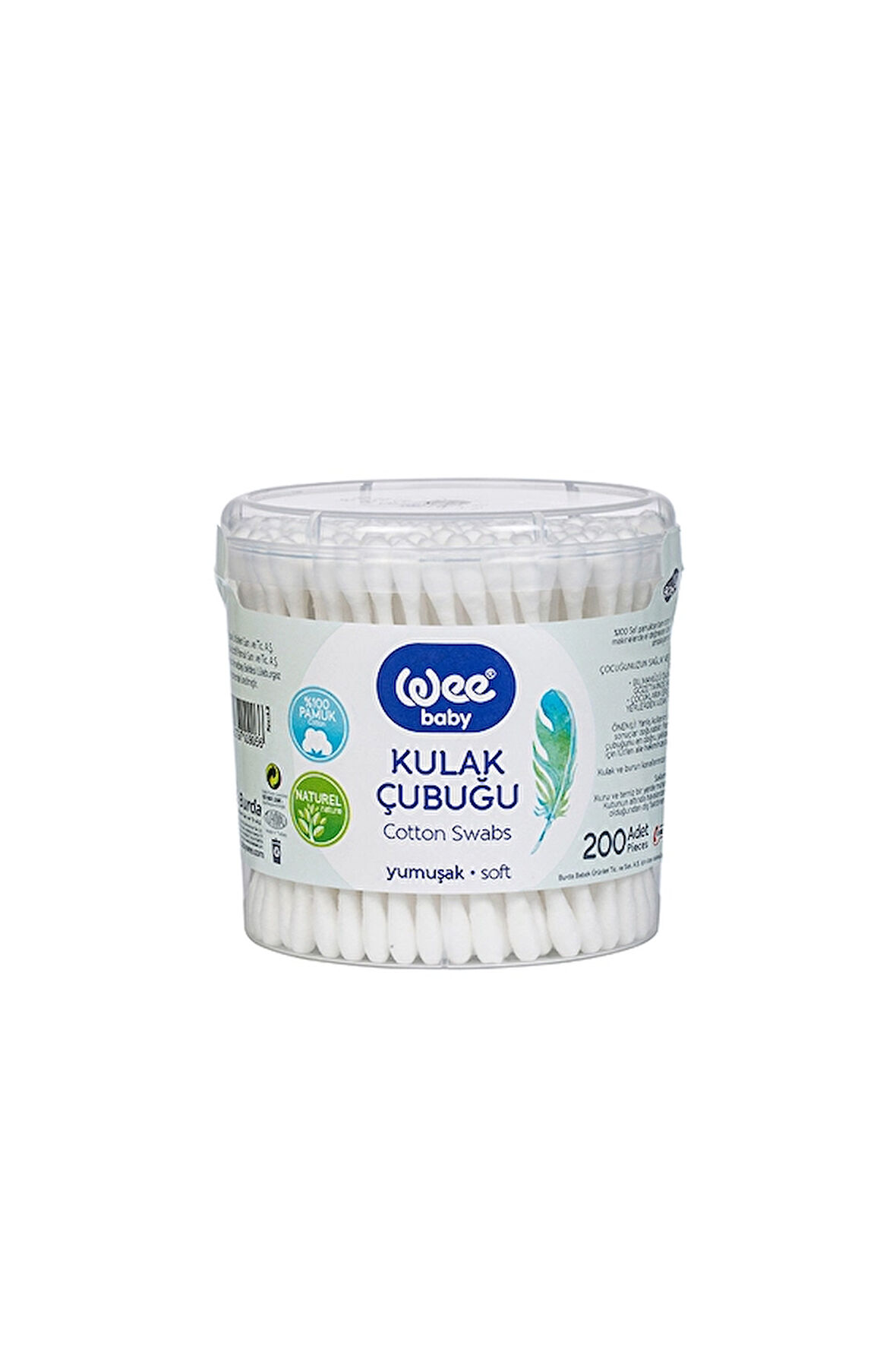 3 ADET  Wee Baby Pamuklu Çubuk 200 Lük 906