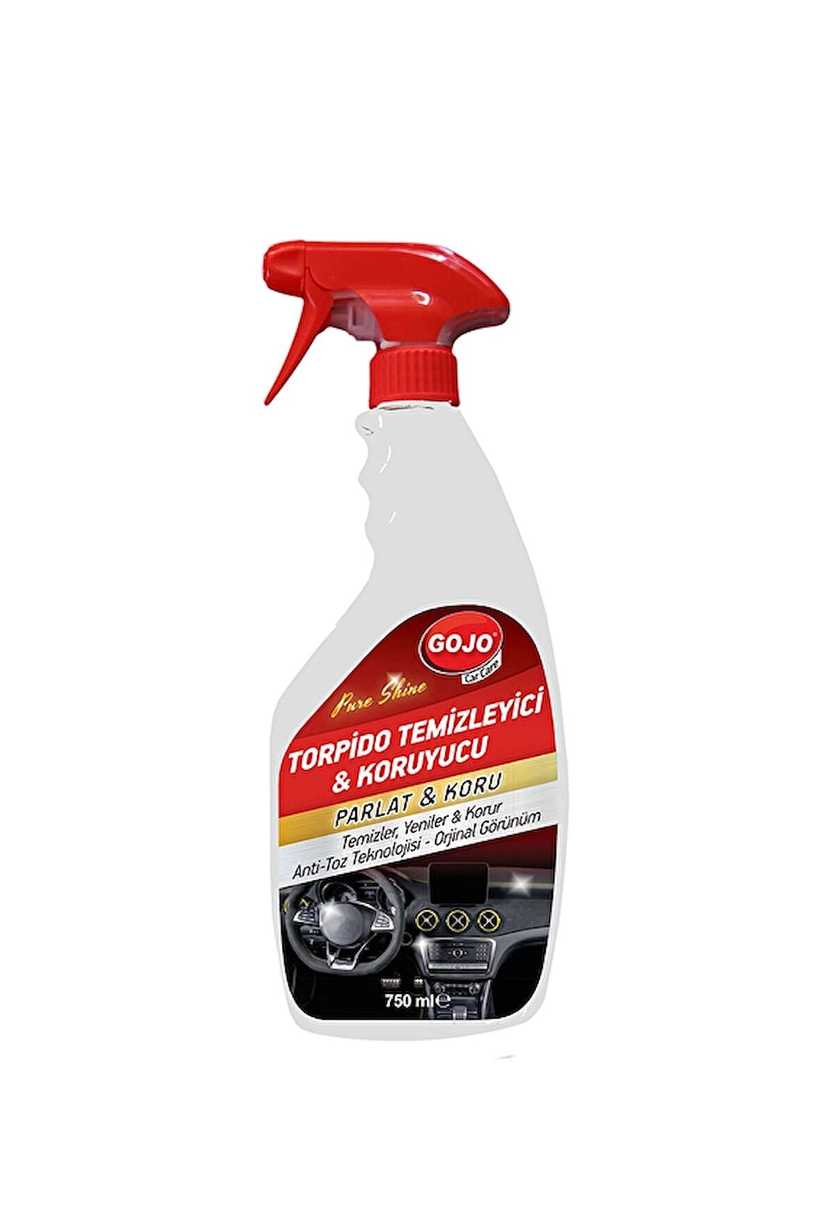 3 ADET  Gojo Torpido Temizleyici ve Koruyucu 750 ml