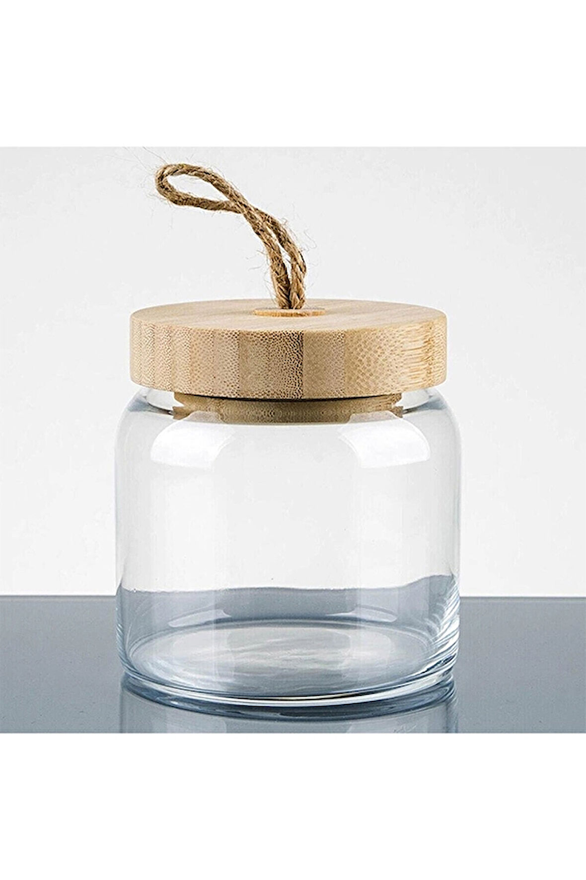 3 ADET  Paşabahçe Woody Bambu Kapaklı Kavanoz 575 cc