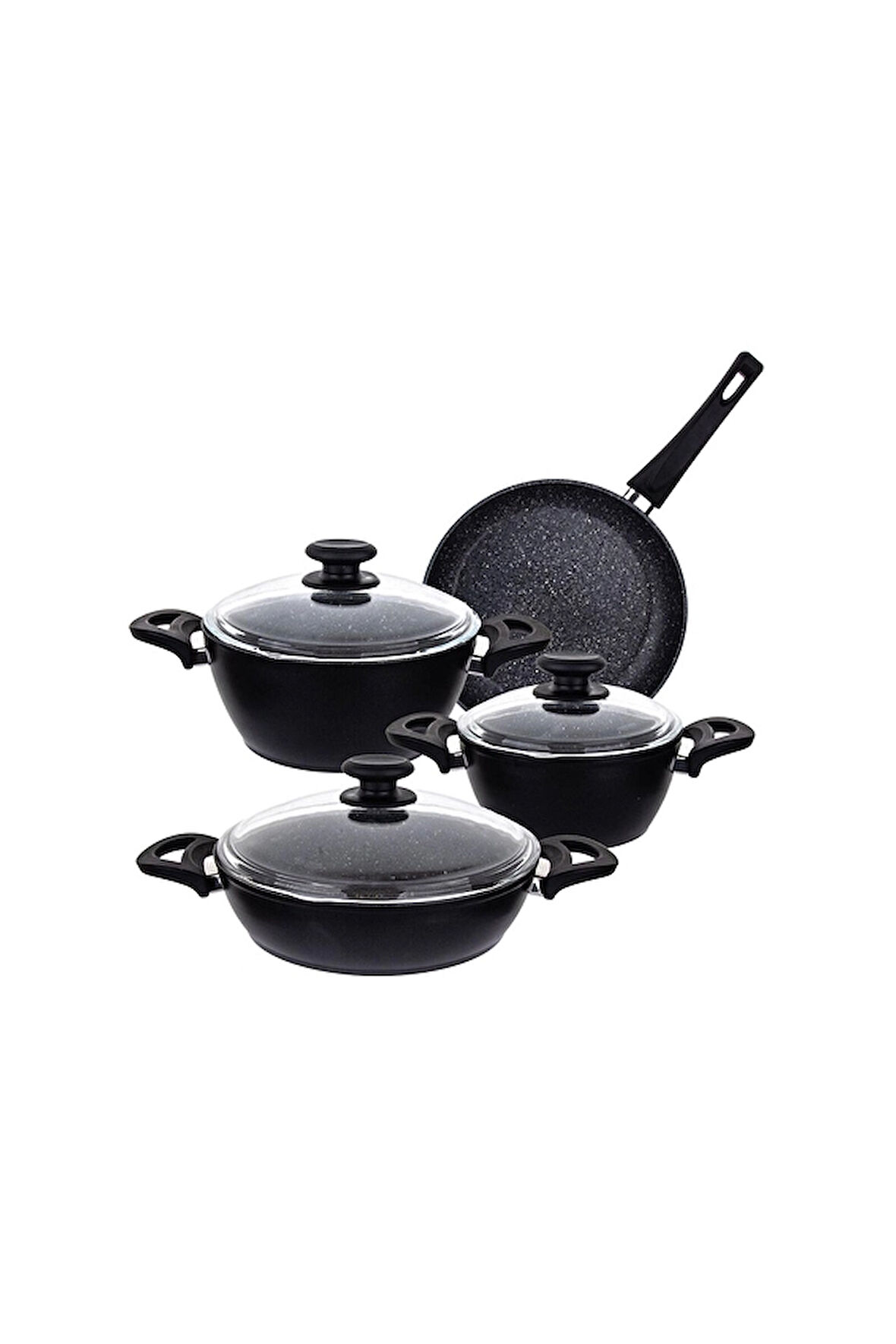 3 ADET  Aryıldız T/T Solido Premium Tencere Seti 7 Parça 15416