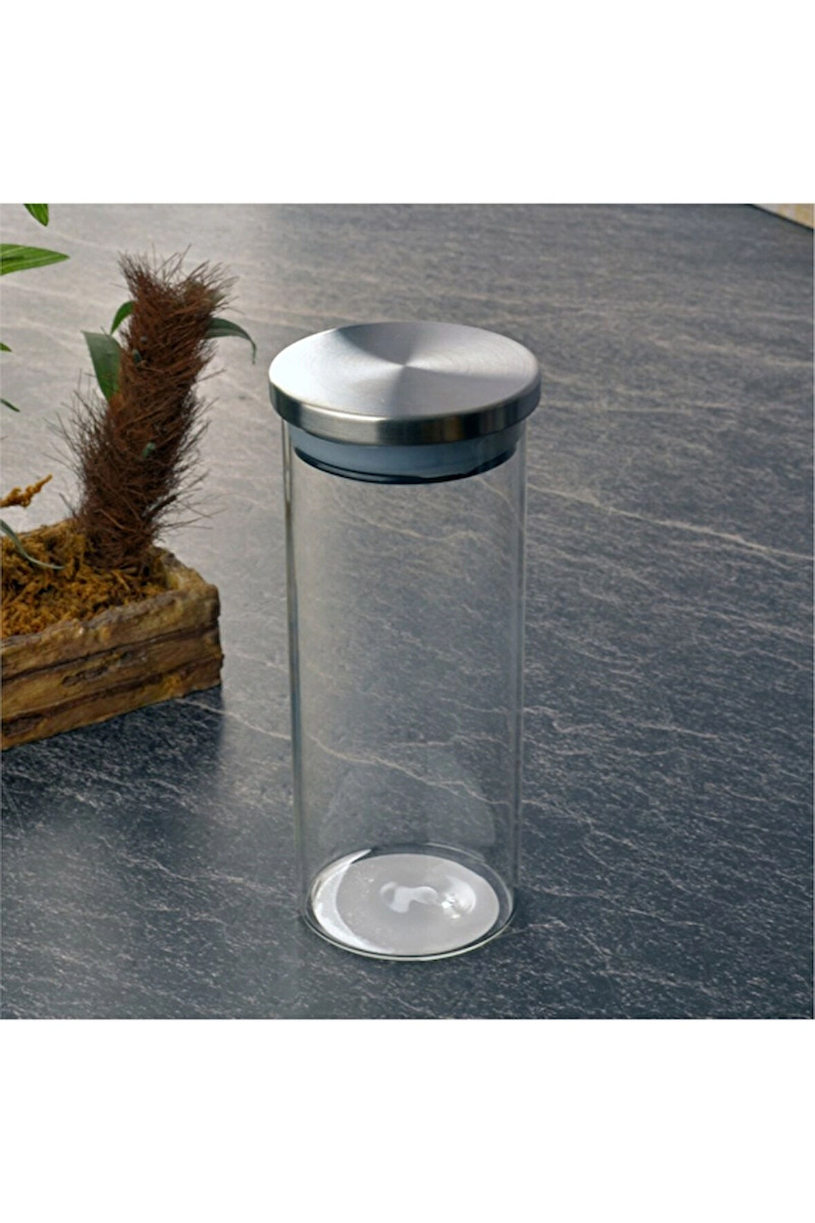 3 ADET  Tohana Metal Kapaklı Cam Kavanoz 350 cc