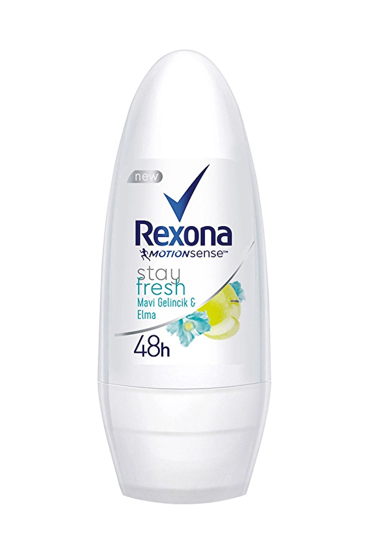3 ADET  Rexona Roll-On Stay Fresh Mavi Gelincik & Elma Kadın 50 ml