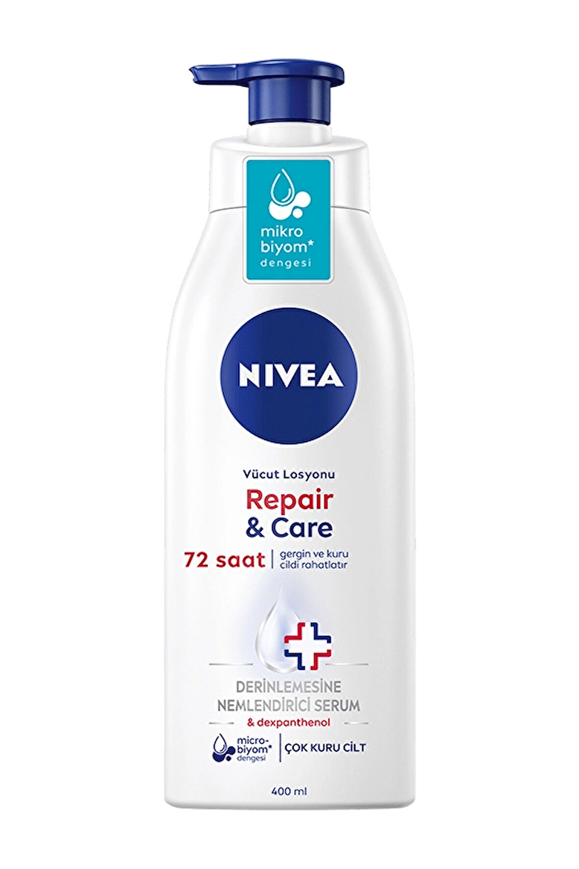 3 ADET  Nivea Vücut Losyonu Repair&Care 400 ml