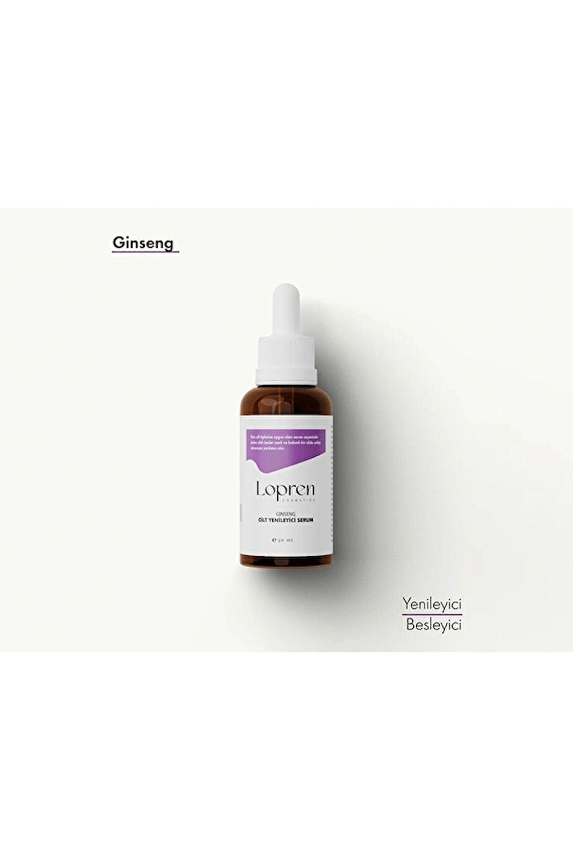 3 ADET  Lopren Ginseng Serum Cilt Yenileyici Ve Tazeleyici 30 ml