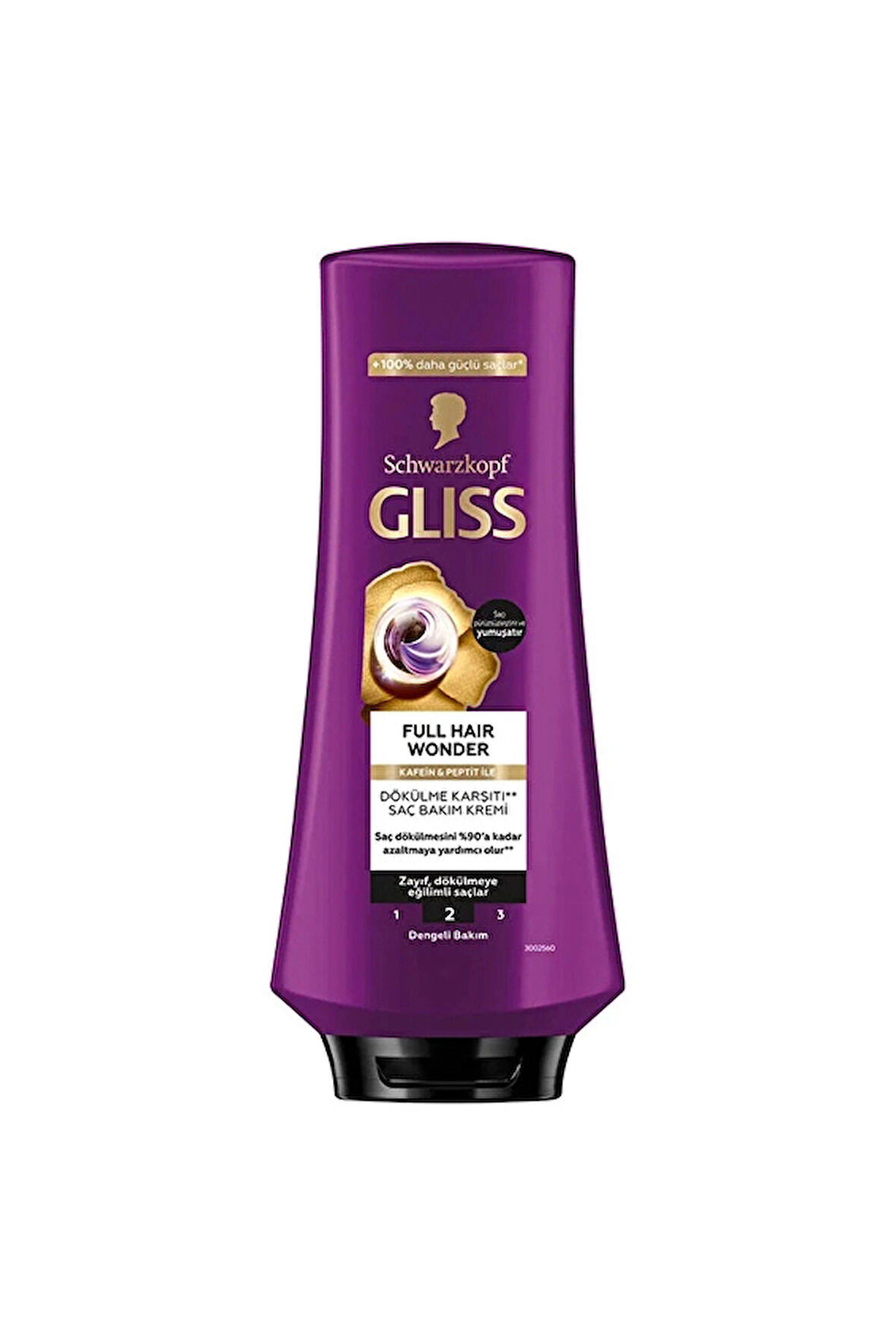 3 ADET  Gliss Saç Kremi 360 ml Full Hair Wonder