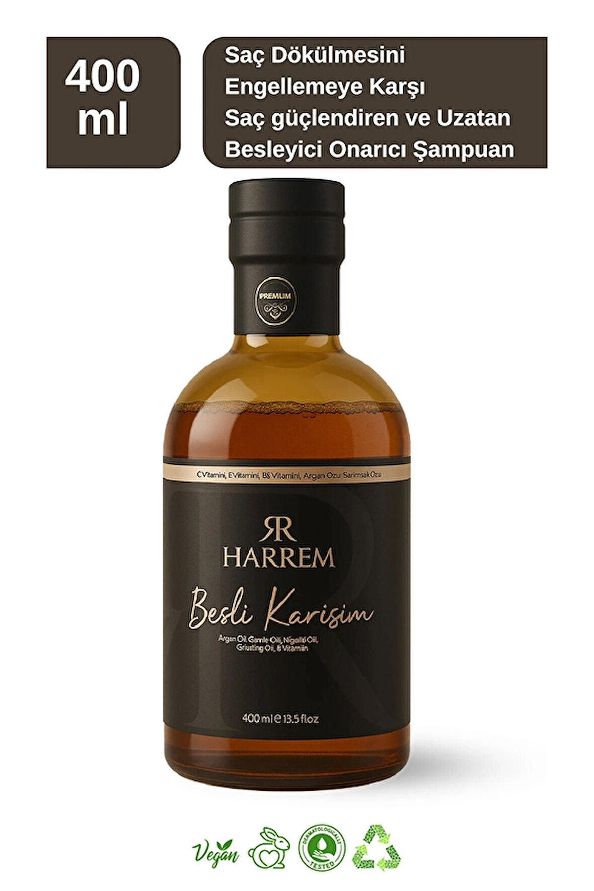 3 ADET  Harrem Beşli Karışım Şampuan 400 ml